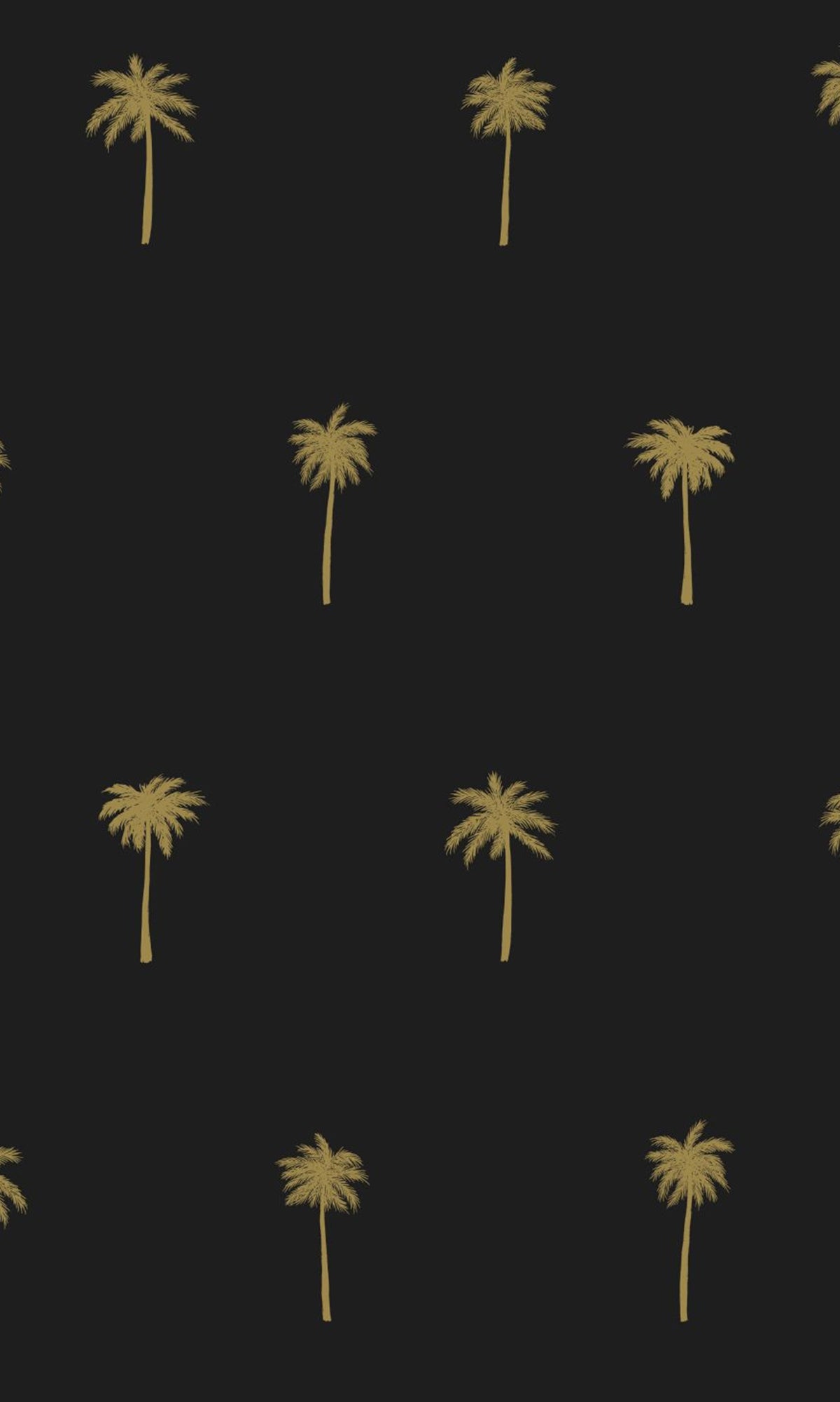 Black and Gold Palm Trees Wallpaper R9383 - Tropical Peel and Stick Removable Wallpaper for Bedroom, Living Room, Bathroom Decor