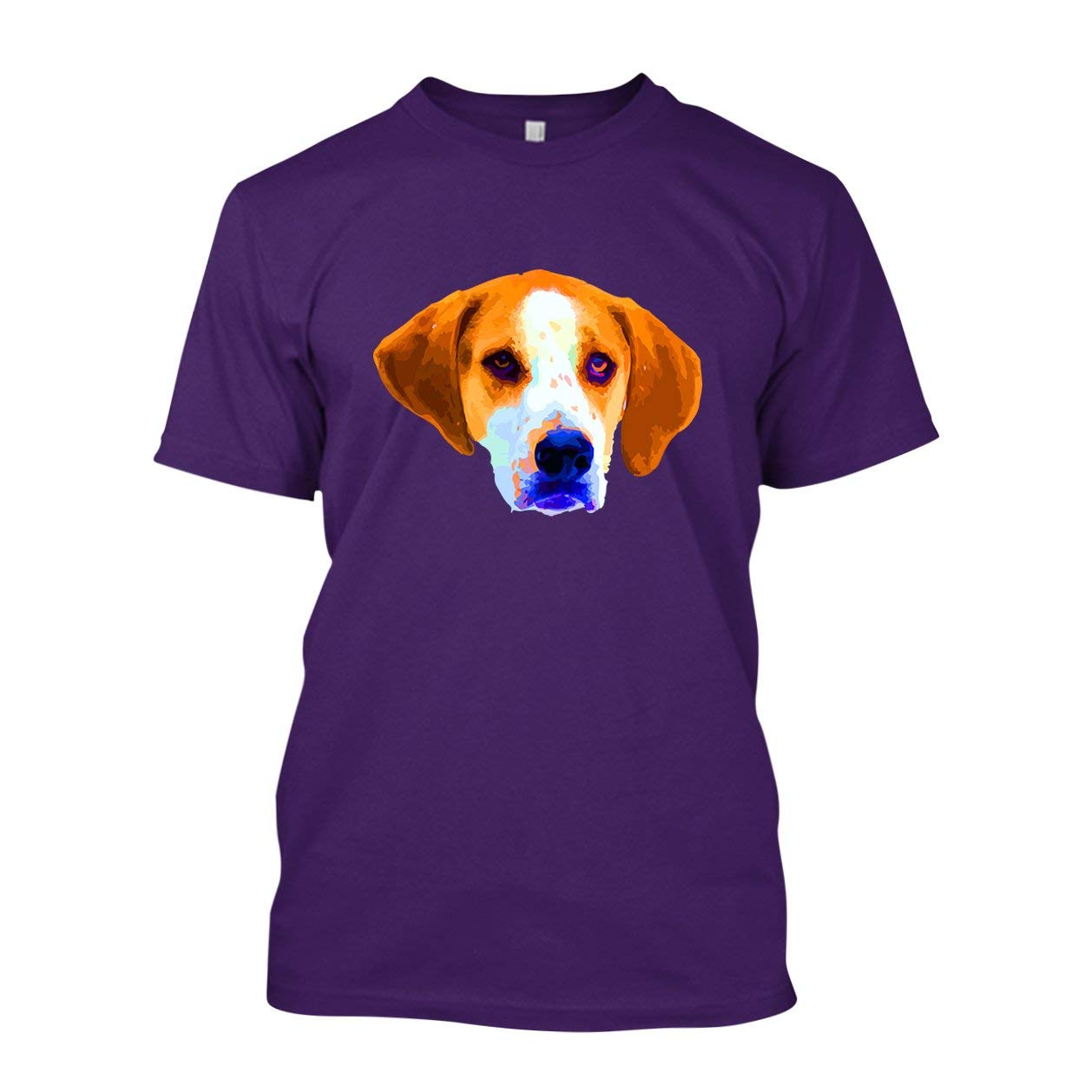 American Foxhound Face Graphic T-Shirt - Unisex Cotton Tee for Men & Women - Perfect for Casual Wear, Dog Lovers & Outdoor Activities