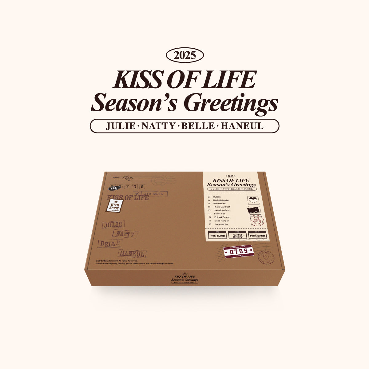 KISS OF LIFE 2025 Season's Greetings K-Pop Merchandise | Limited Edition Photocard Set | Perfect for K-Pop Fans Collection & Gift Giving
