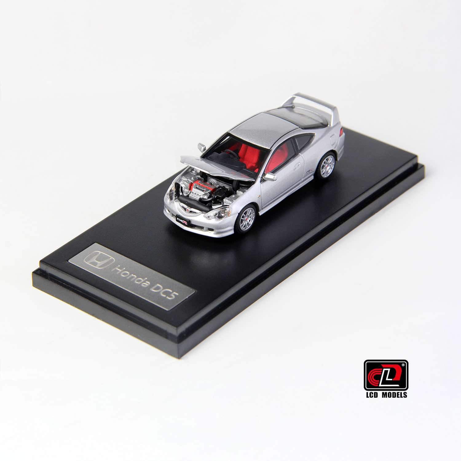 1:64 Scale Honda Integra Type R (DC5) Silver Diecast Model Car - Collectible Toy for Display, Racing Games & Car Enthusiasts