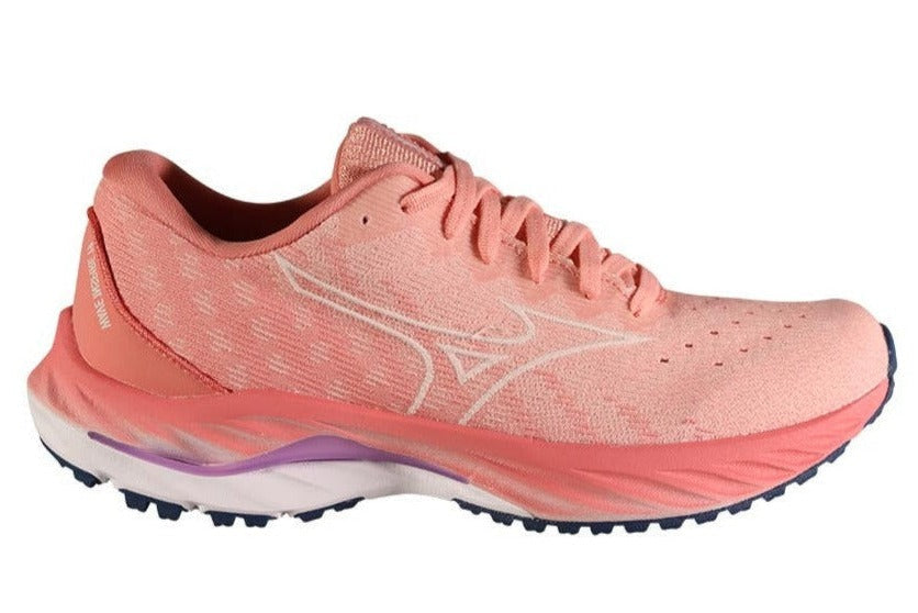 Mizuno Wave Inspire 19 SSW Women's Running Shoes (B Width) - Peach Bud Color | Lightweight Support for Road Running, Jogging & Training