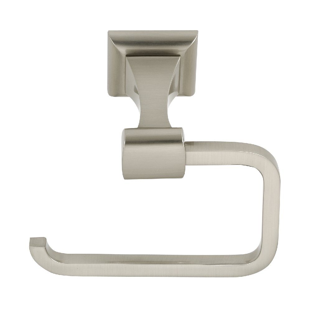 Manhattan Modern Tissue Box Holder - Satin Nickel Finish - 5-3/8