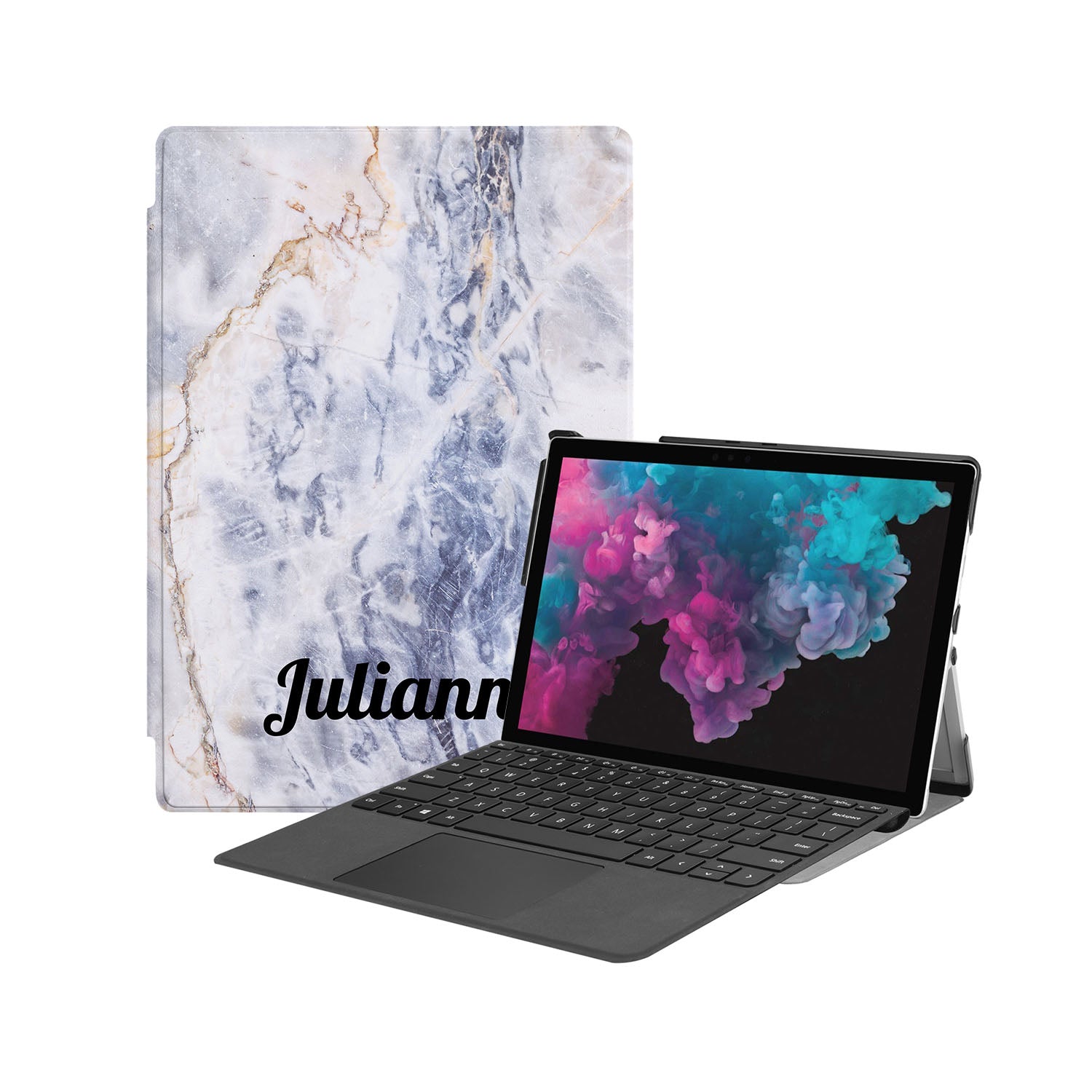 Microsoft Surface Case - Premium Marble Design Protective Cover for Surface Pro/Book/Laptop - Perfect for Work, Travel & School Use
