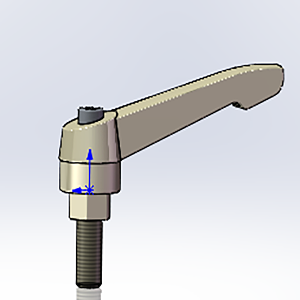SSA22V 76 Lock Handle Assembly - Heavy Duty Replacement Part for Industrial Equipment & Machinery (Use for Doors, Cabinets, and Security Applications)