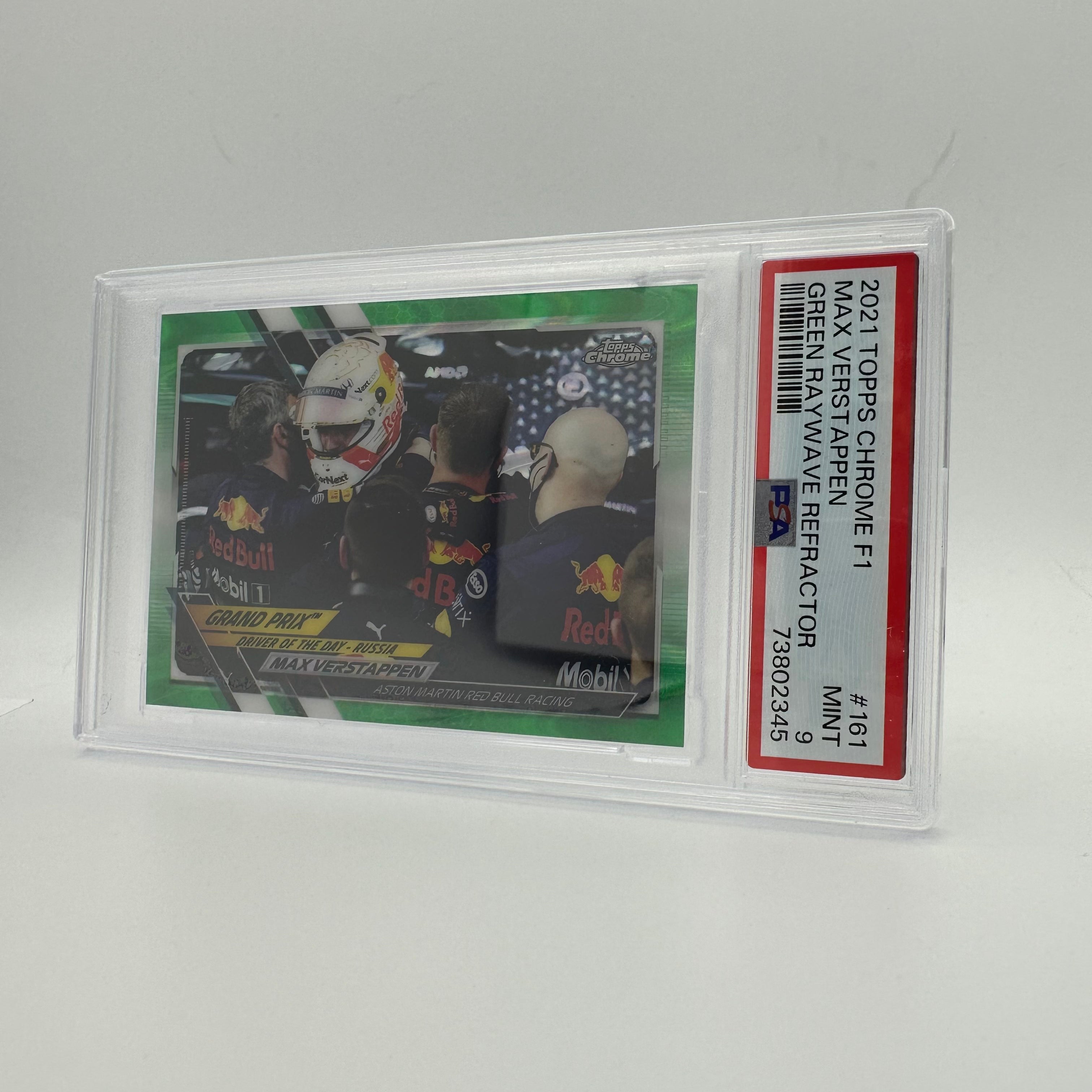 2006 Topps Chrome Max Verstappen #161 Green Raywave Refractor PSA 9 - Rare Racing Card for Collectors & Fans, Perfect for Display & Investment