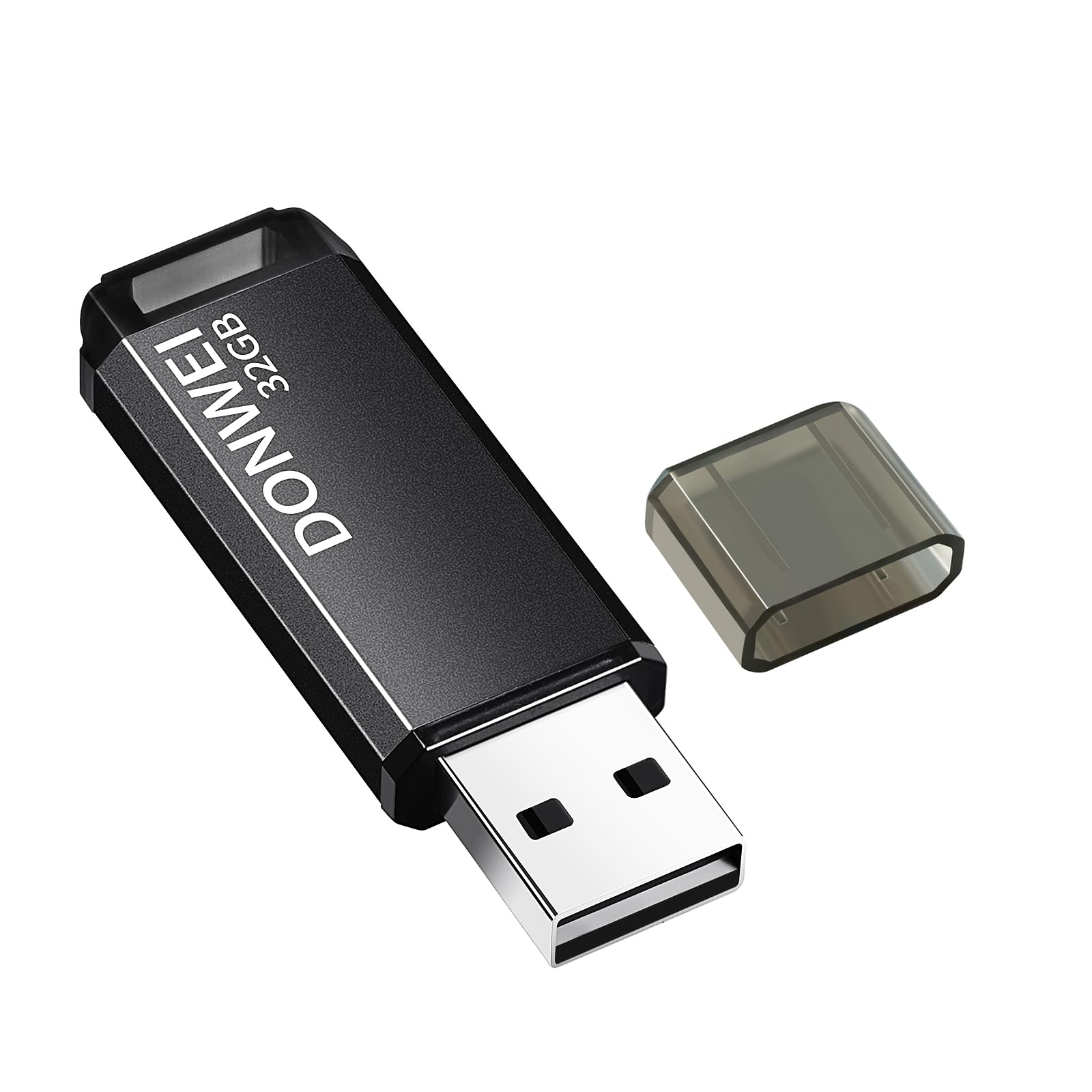 32GB USB Flash Drive 2.0 - High Speed Memory Stick with Secure Storage (Black) - Perfect for Data Transfer, Backup, School & Office Use