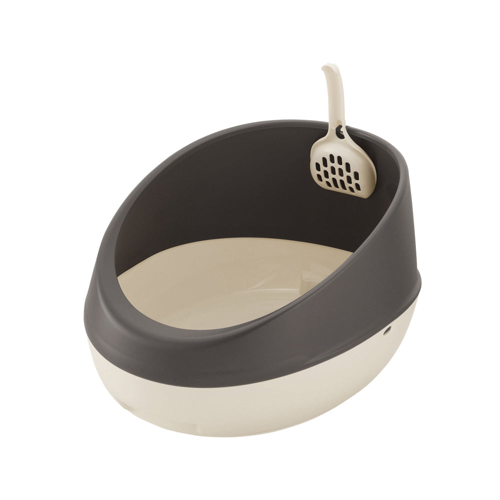 Lapule Half Cover Cat Litter Box - Odor Control & Privacy for Indoor Cats - Perfect for Small Spaces & Apartments