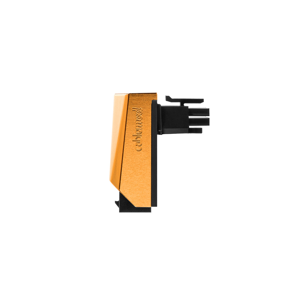 CableMod 12VHPWR 90 Degree Angled Adapter - Variant A (Orange) | PCIe 5.0 GPU Power Connector for RTX 4090/4080 | Safe Cable Management Solution for Gaming PC & Workstation Builds