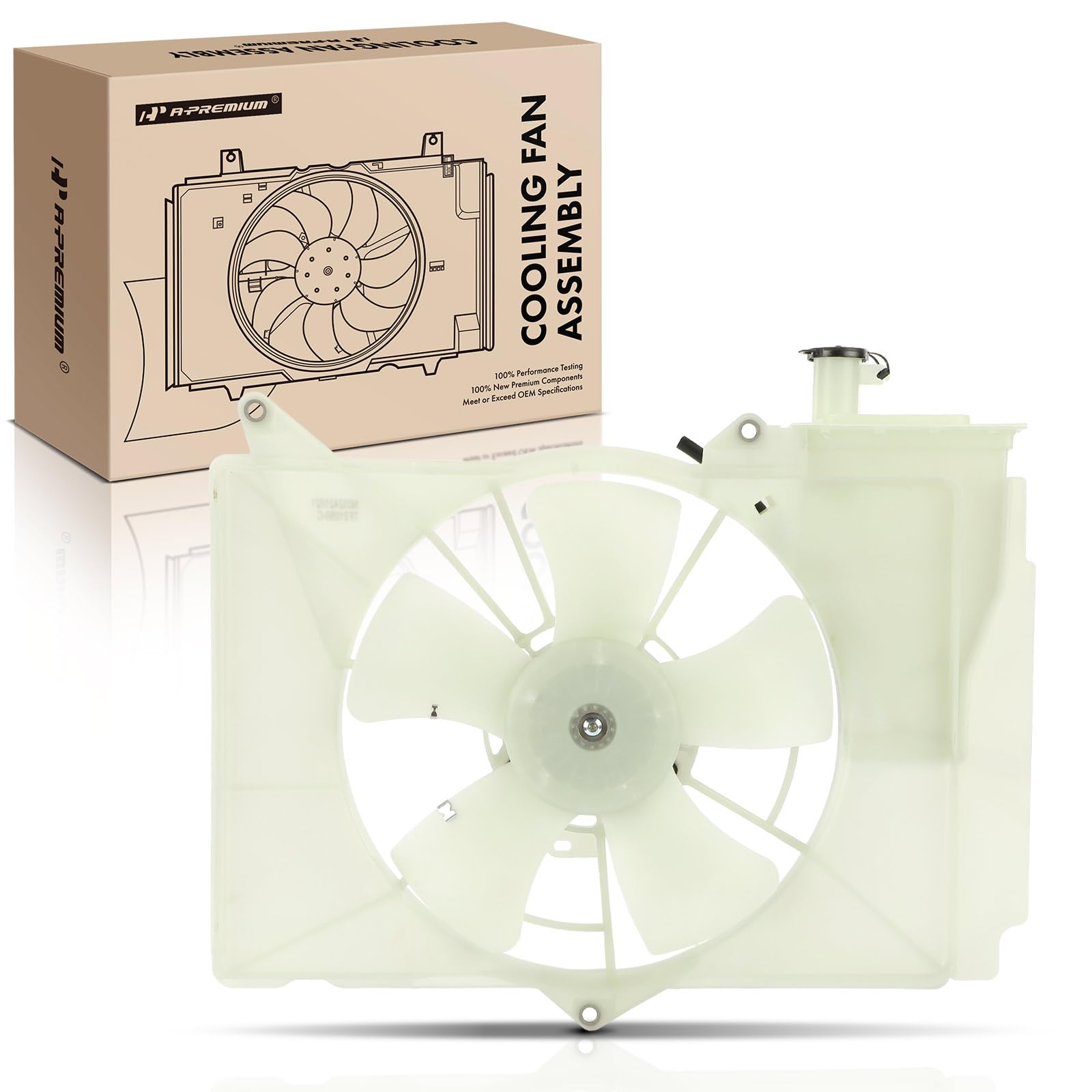 Premium Engine Radiator Cooling Fan Assembly Compatible with Scion XB 2004-2006, XA 2004-2006 & Toyota Echo 2000-2005 1.5L - Replaces OEM# 1636321050, 1671121030 - Perfect for Engine Overheating Prevention & Cooling System Repair
