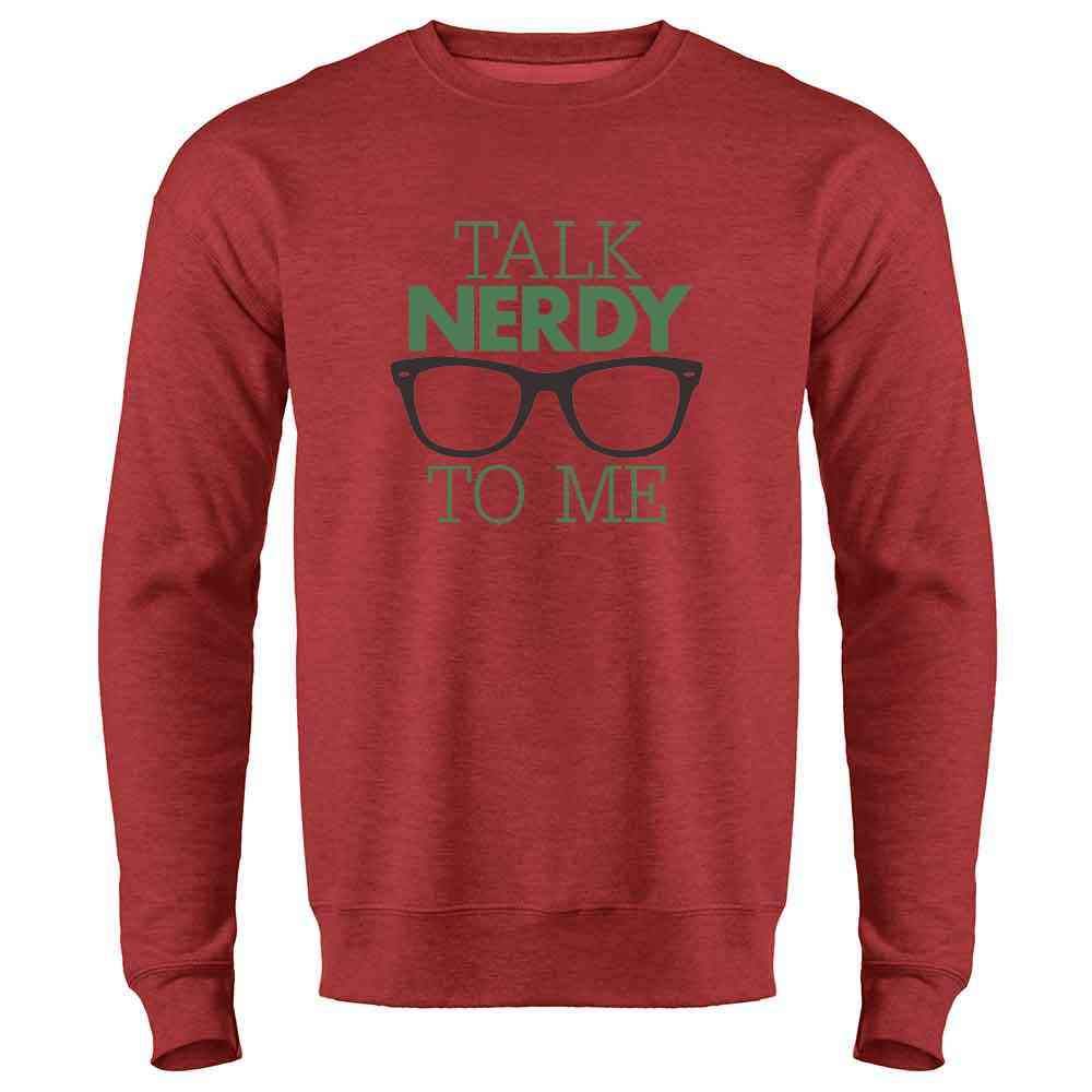 Pop Threads 'Talk Nerdy to Me' Graphic Long Sleeve T-Shirt for Men & Women - Perfect for Comic Con, Geek Culture Events and Casual Wear