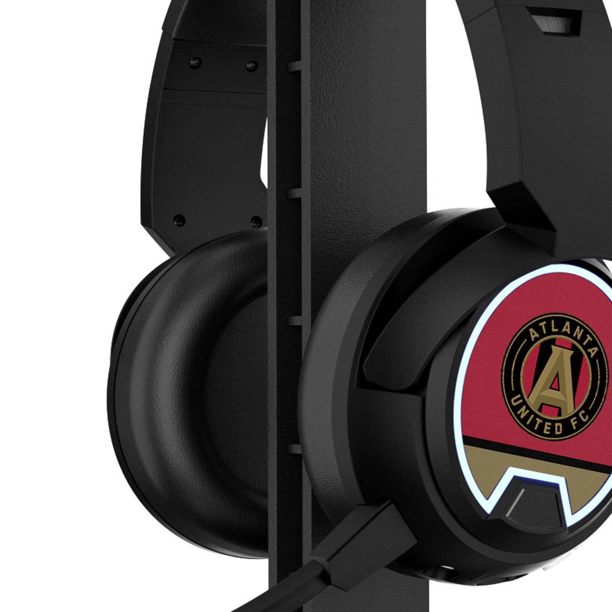 Atlanta United FC Gaming Headphones with Stripe Design - Noise Cancelling Over-Ear Headset for PC, PS5, Xbox - Perfect for Soccer Fans & Competitive Gamers