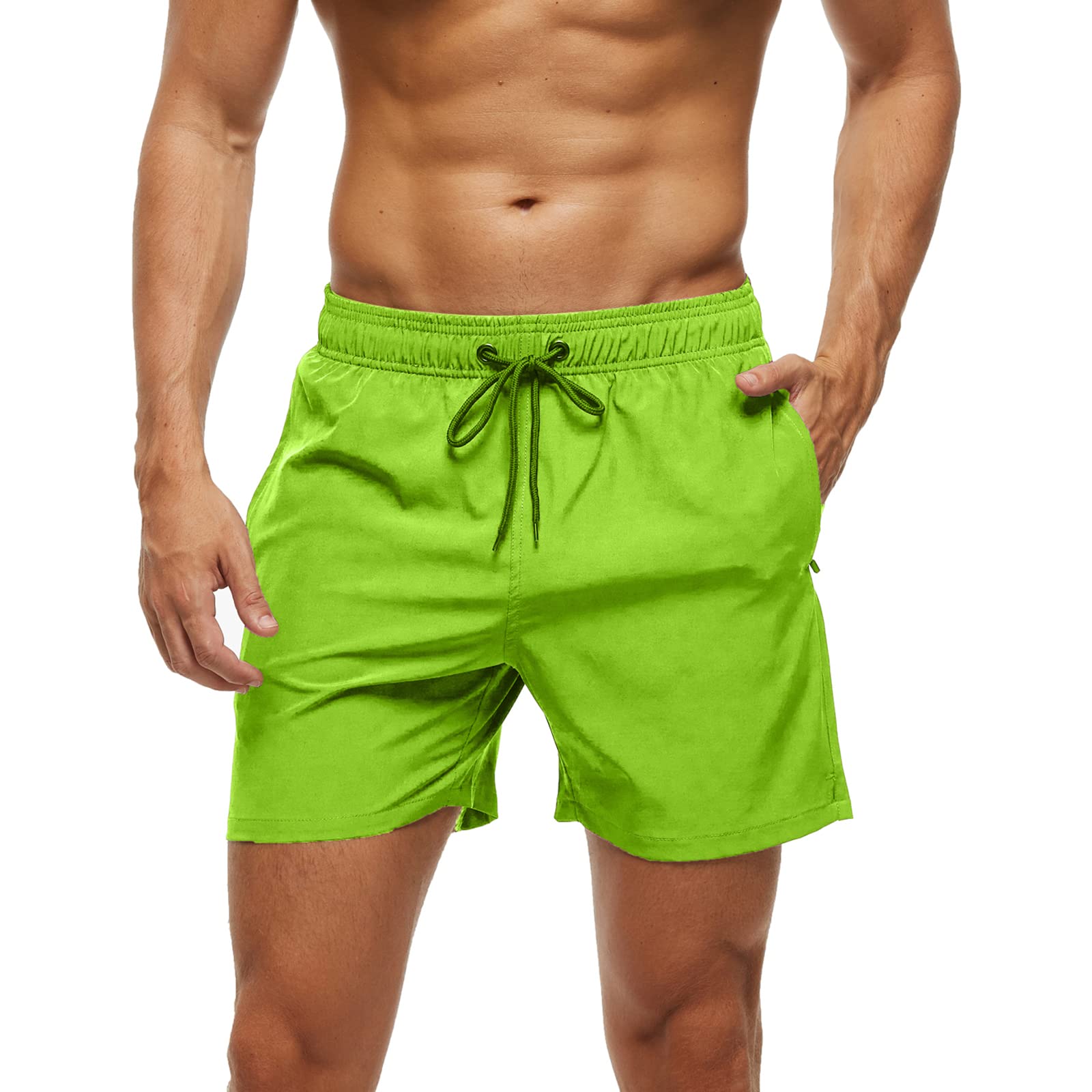 Men's Quick-Dry Swim Trunks - Athletic Swim Shorts for Swimming, Gym, Running, Golf & Beach - Lightweight & Comfortable for Summer Workouts & Casual Wear