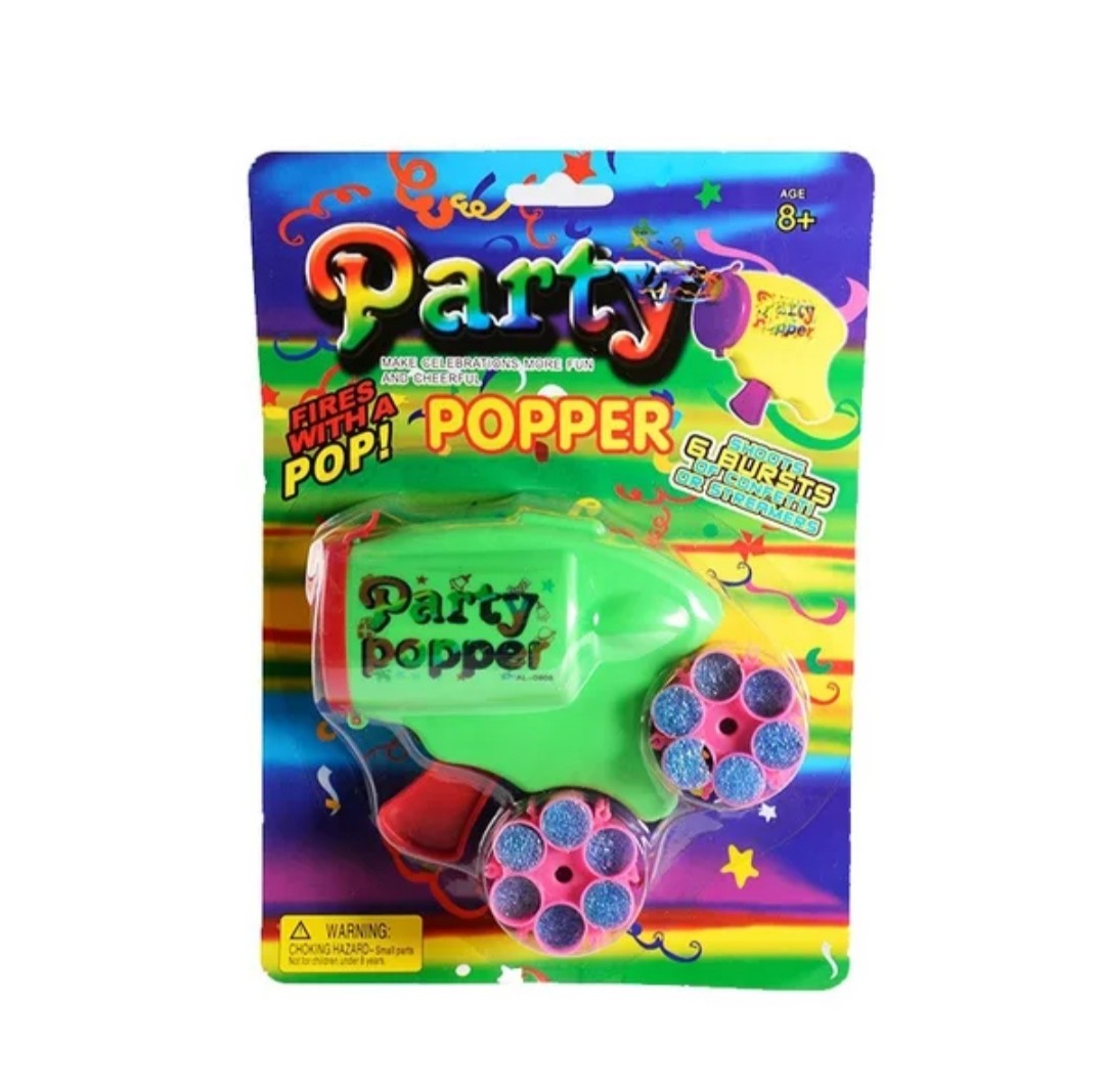 Colorful Confetti Party Popper Gun - Fun Celebration Supplies for Birthdays, Weddings & New Year's Eve - Perfect for Festive Events & Special Occasions