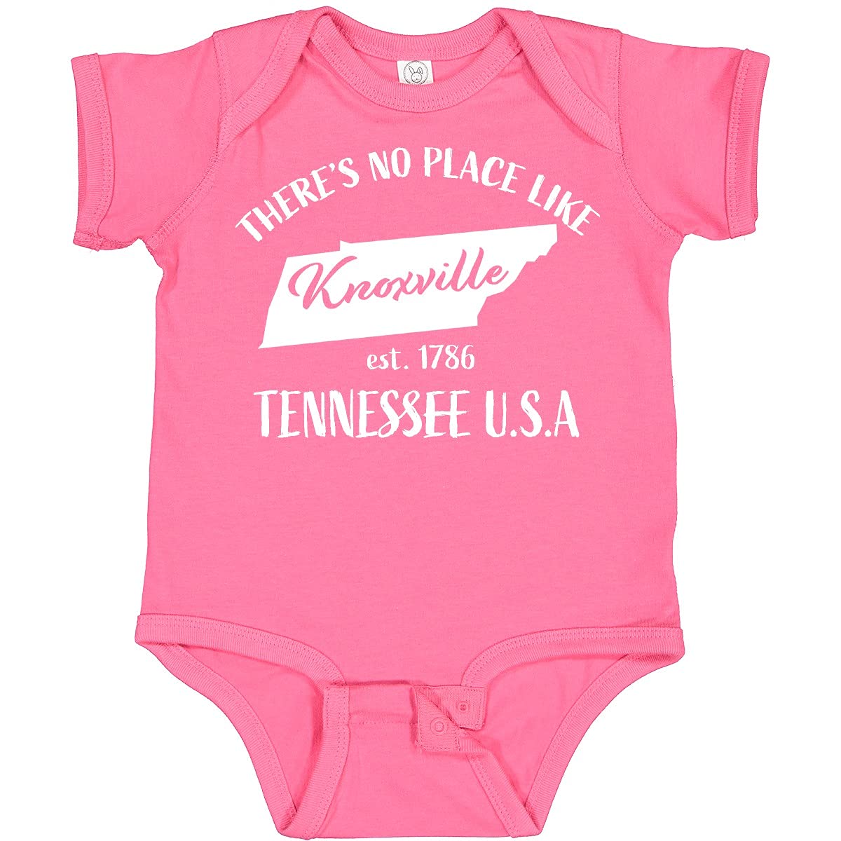 Inktastic 'There's No Place Like Knoxville Tennessee' Baby Bodysuit - Cute & Comfortable Outfit for Infants, Toddlers - Perfect for Family Photos, Holidays & Local Pride Gifts