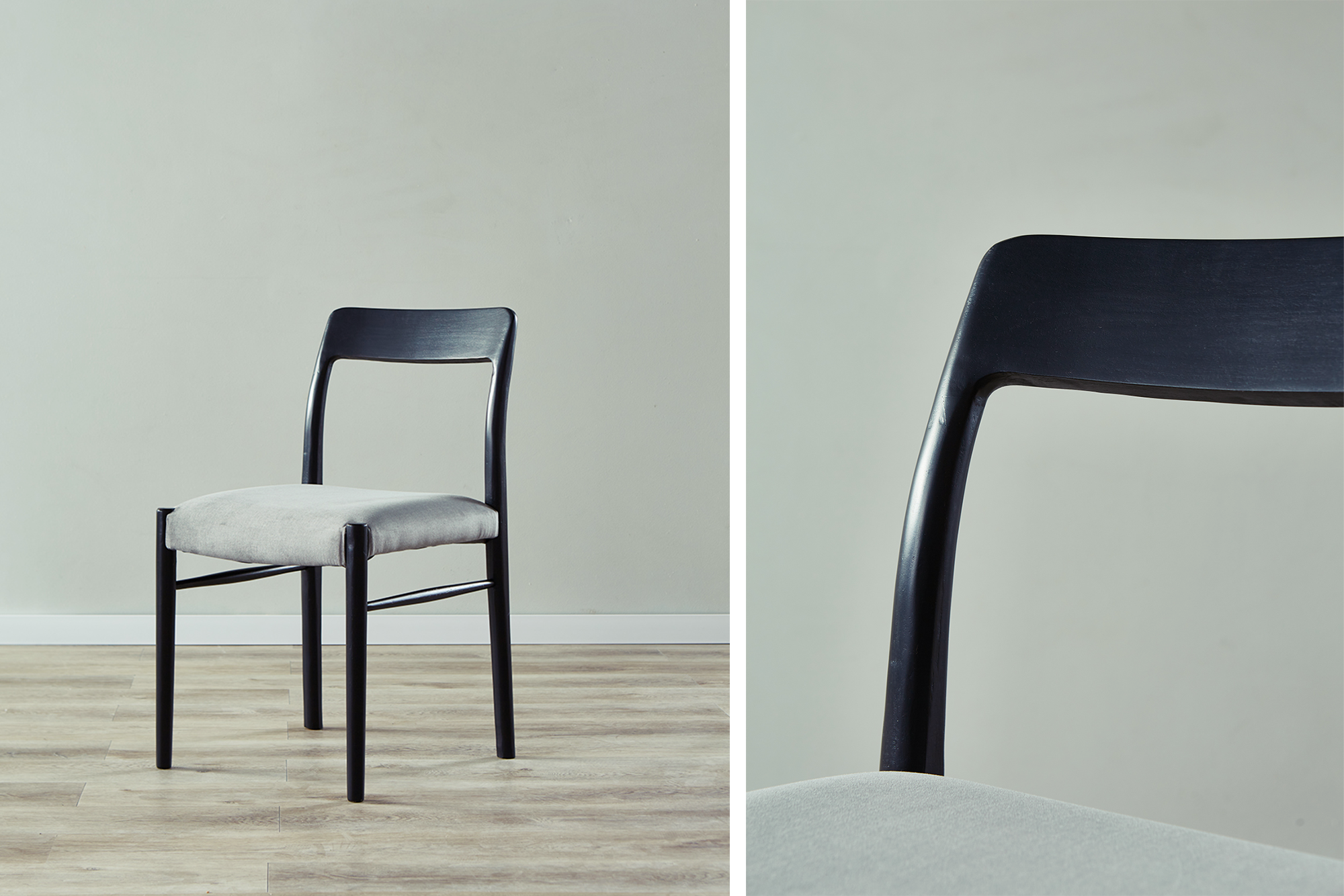 Moller Upholstered Chair - Modern Comfortable Fabric Dining Chair for Home & Office - Perfect for Living Room, Dining Room, and Workspace