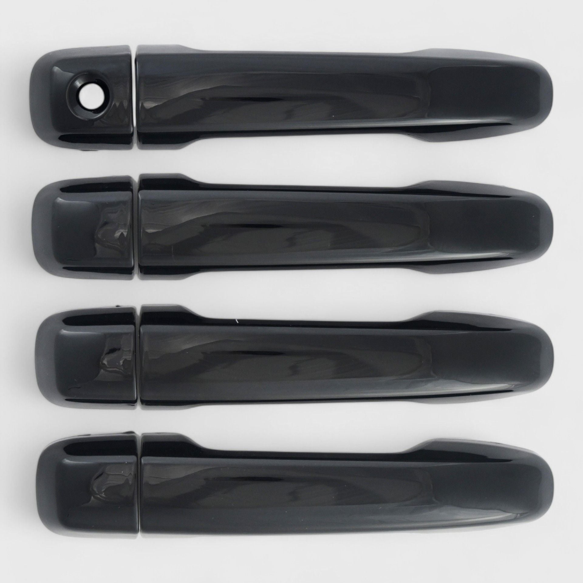 Gloss Black Chrome Delete Door Handle Cover with Keyless Sensors - DH6312BLK | Perfect for Car Customization & Enhanced Vehicle Aesthetics