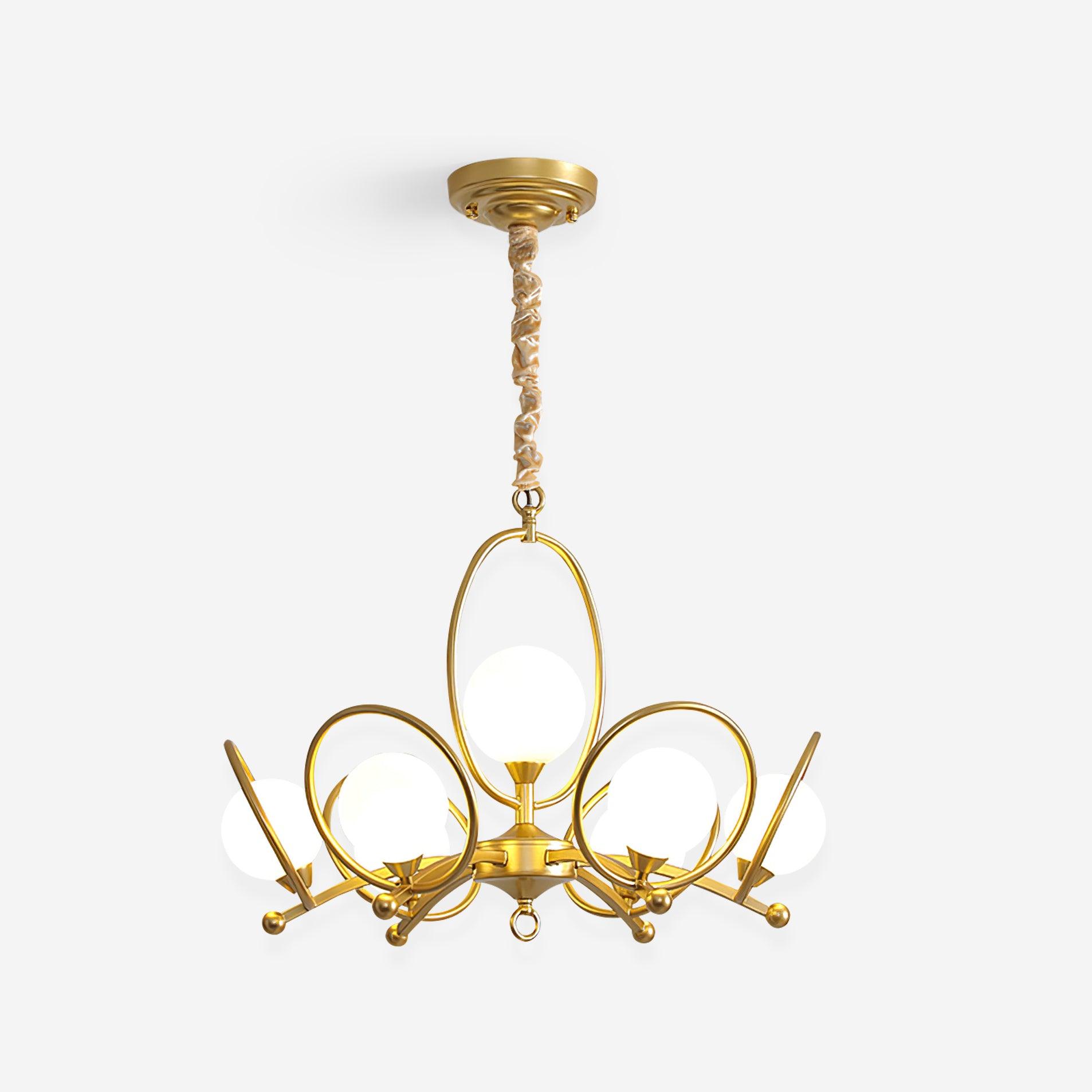Riley Glass Chandelier - Elegant Crystal Ceiling Light Fixture for Dining Room, Living Room & Bedroom | Modern Home Decor Lighting