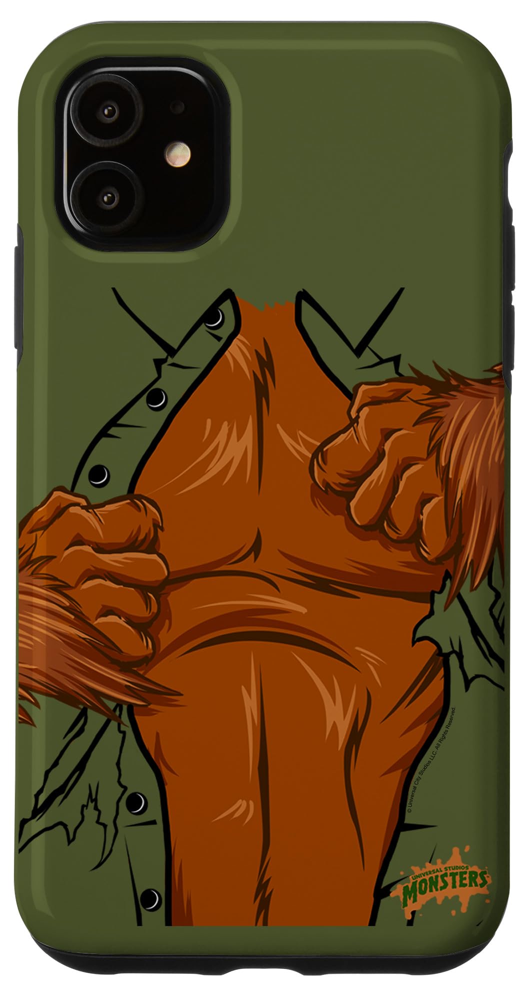 iPhone 11 Universal Monsters The Wolf Man Phone Case - Horror Movie Inspired Protective Cover for iPhone 11 - Perfect for Halloween Cosplay, Horror Conventions & Movie Themed Parties