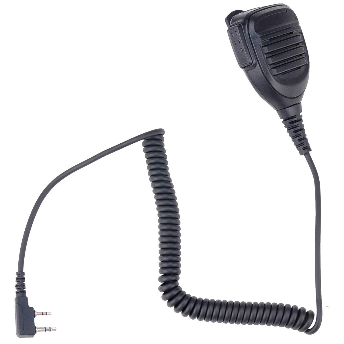 Waterproof Shoulder Microphone with Reinforced Cable - Compatible with Baofeng, Kenwood, BTECH, Retevis & TYT Walkie Talkies - Ideal for Outdoor Adventures, Construction Sites & Emergency Communication