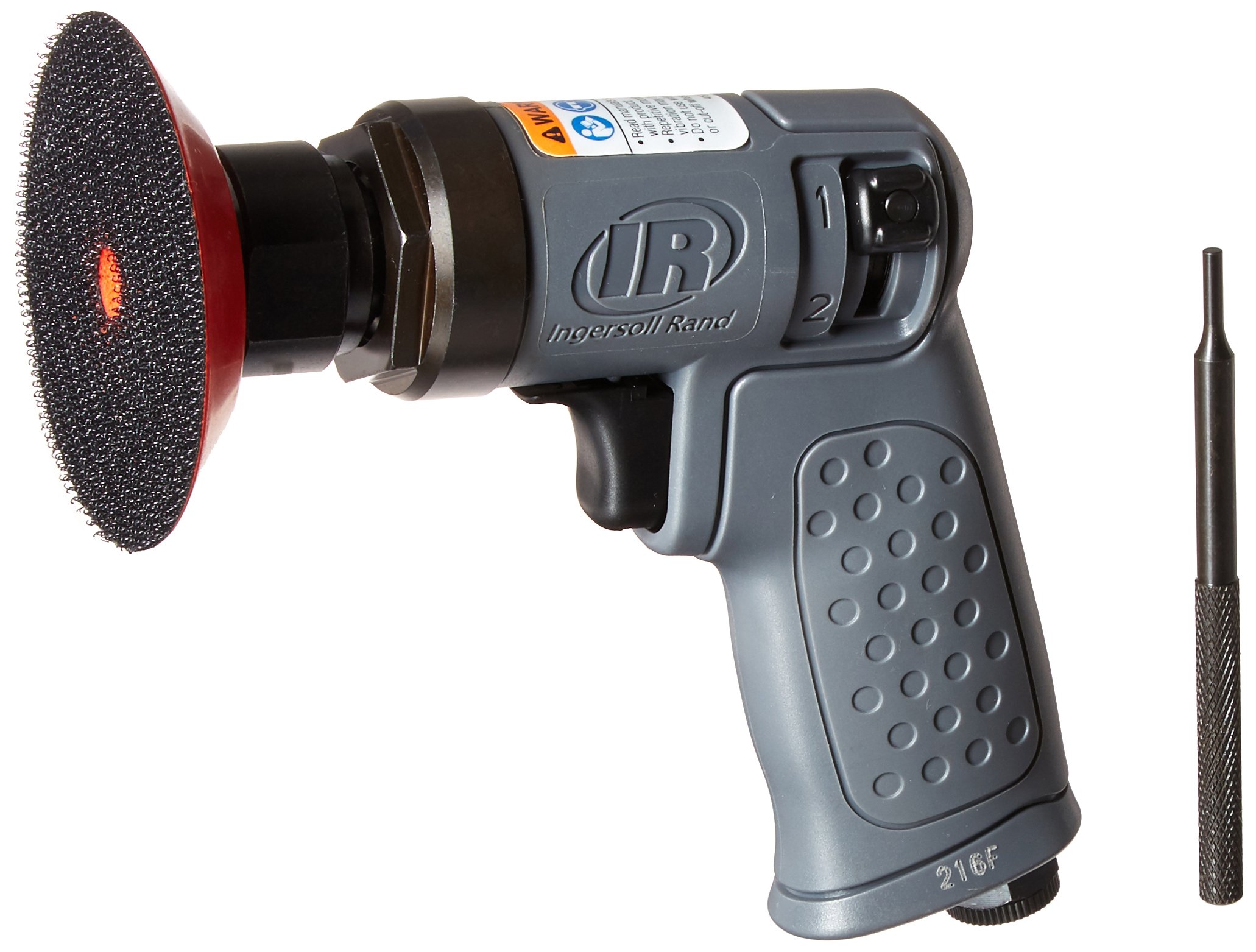 Ingersoll Rand 3128K Mini Random Orbital Sander Kit with 5-Inch Pad - Professional Pneumatic Sander for Woodworking, Auto Body & Metal Polishing - Perfect for DIY Projects & Professional Use