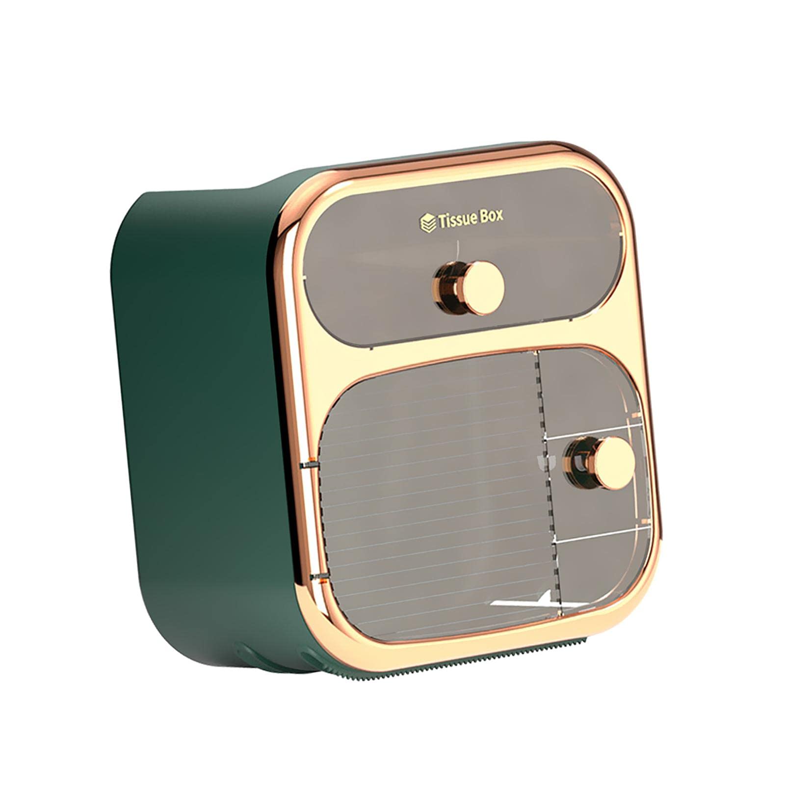 MagiDeal Hanging Toilet Paper Holder - Bathroom Paper Roll Storage Shelf Rack Organizer - Space Saving Green Bathroom Accessories - Perfect for Small Bathrooms, RVs & Campers