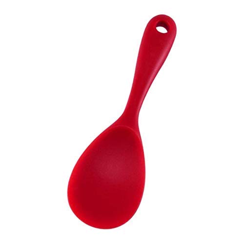 Non-Stick Rice Spoon - Durable Kitchen Utensil for Serving Rice, Pasta & Stir-Fry - Perfect for Home Cooking & Meal Prep (Red)