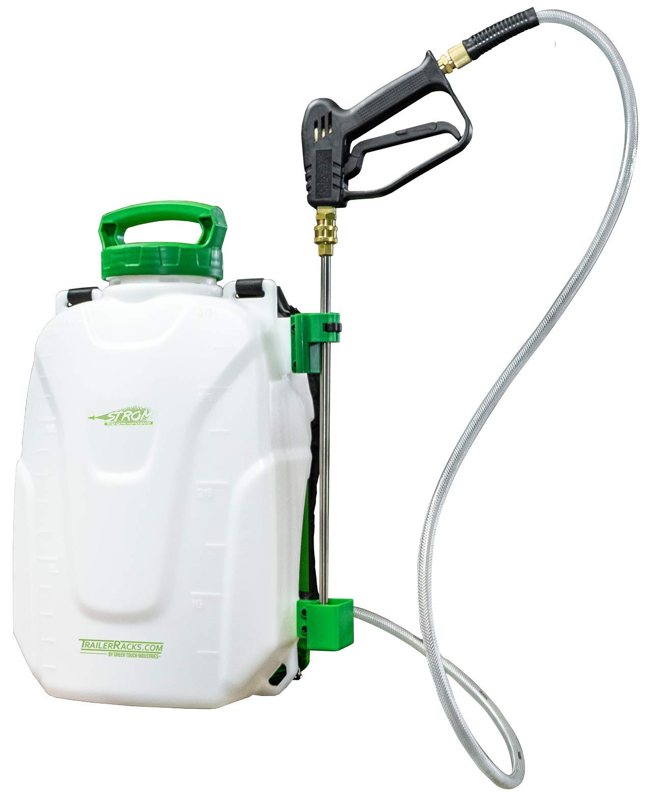 Green Touch Industries Strom 18 Volt Electric Backpack Sprayer - Cordless Battery Powered Garden Sprayer for Lawn Care, Weed Control & Pest Spraying | Perfect for Home Gardens, Farms & Commercial Landscaping