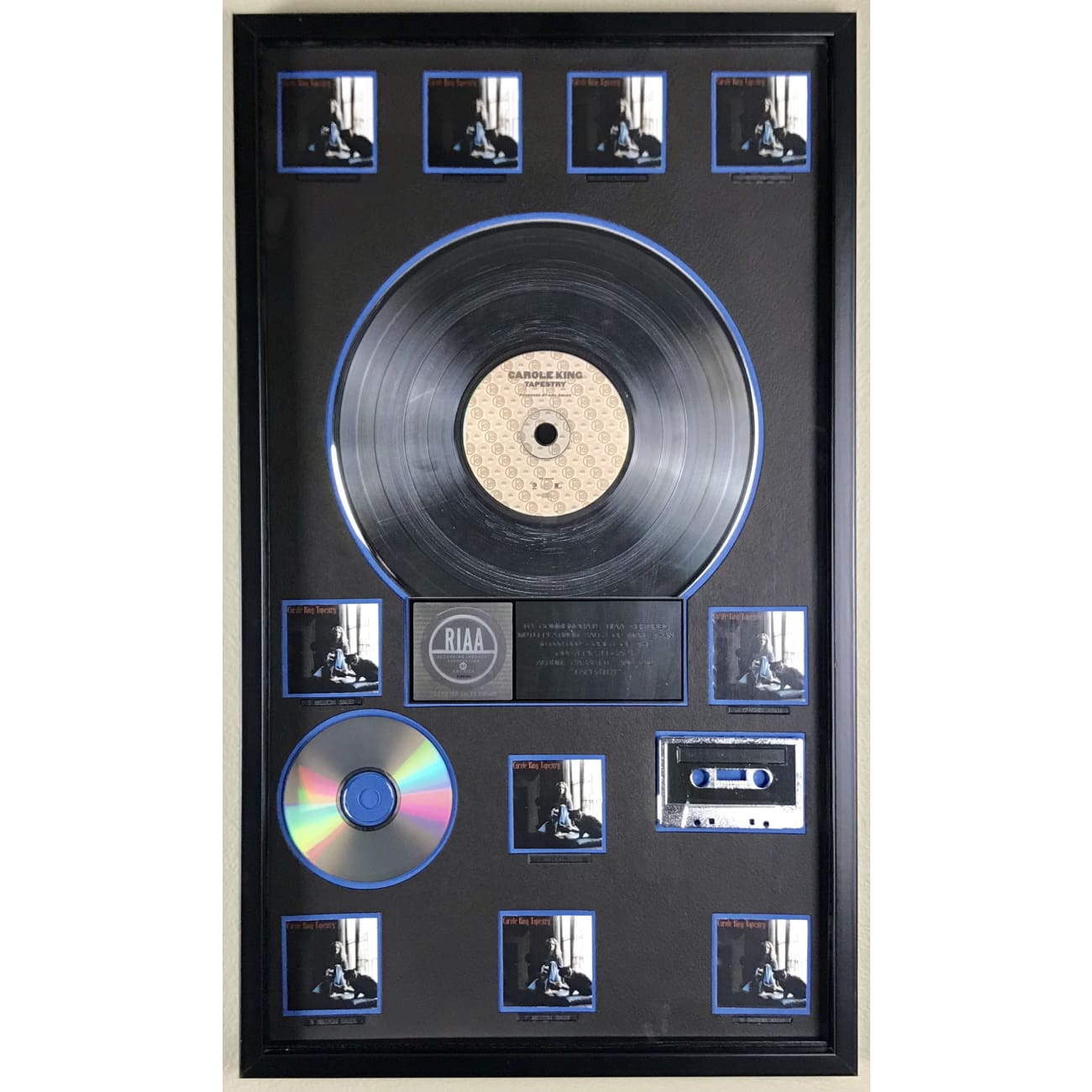 Carole King Tapestry Album - RIAA Certified 10x Platinum Record Award - Perfect for Music Collectors & Grammy Display