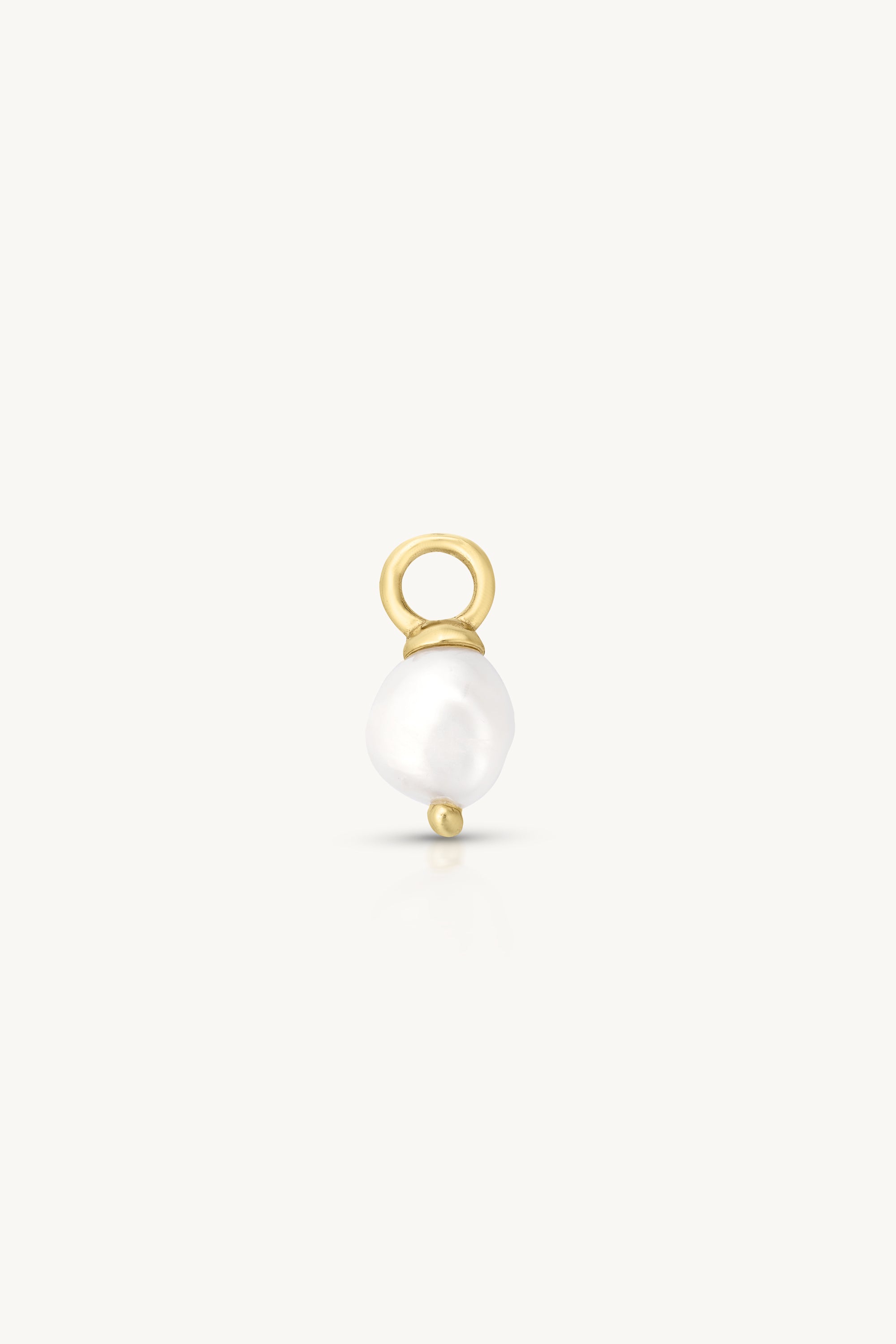 Elegant Pearl Gold Earring Charm - 14K Gold Plated Pearl Stud Earrings for Women | Perfect for Weddings, Parties & Special Occasions