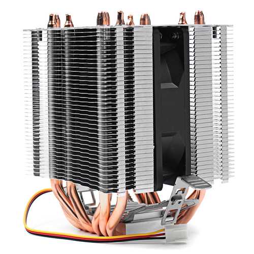 12V 4-Pin 2200RPM CPU Cooling Fan with Heat Sink - Compatible with Intel & AMD Processors - Perfect for PC Gaming, Workstations, and Computer Cooling Systems
