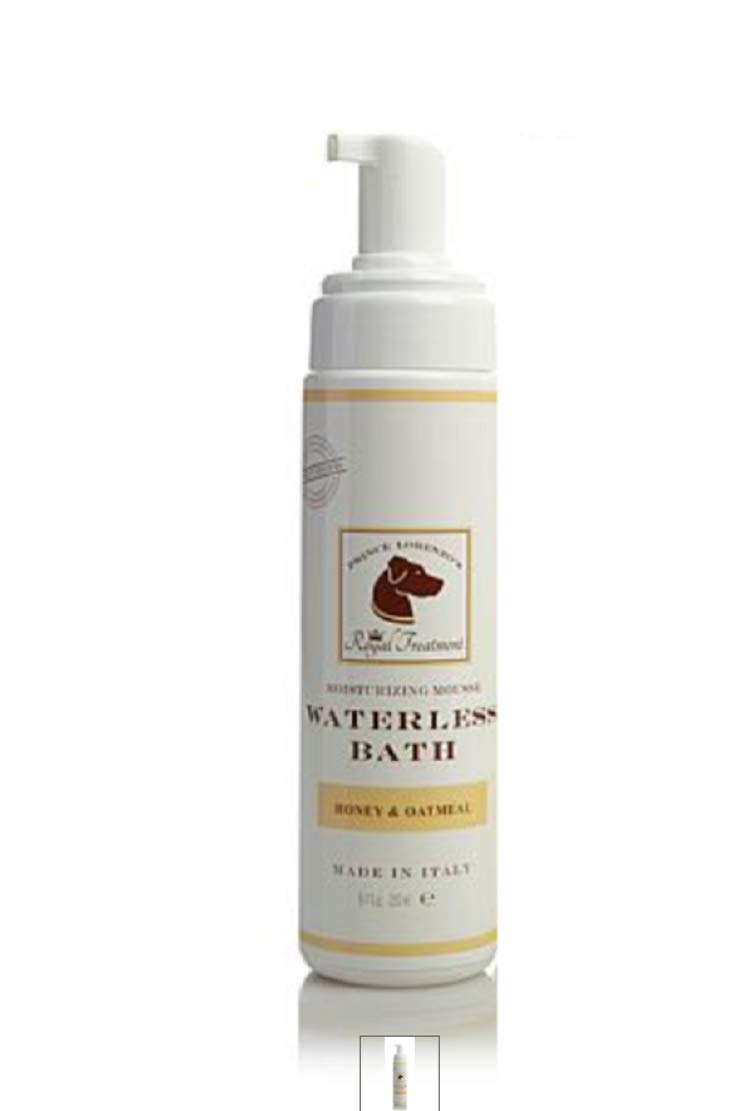 Royal Treatment Mousse Waterless Bath for Dogs - Honey & Oatmeal Formula | No-Rinse Foaming Shampoo | Soothes Dry & Itchy Skin | Perfect for Travel, Grooming & Quick Cleanups