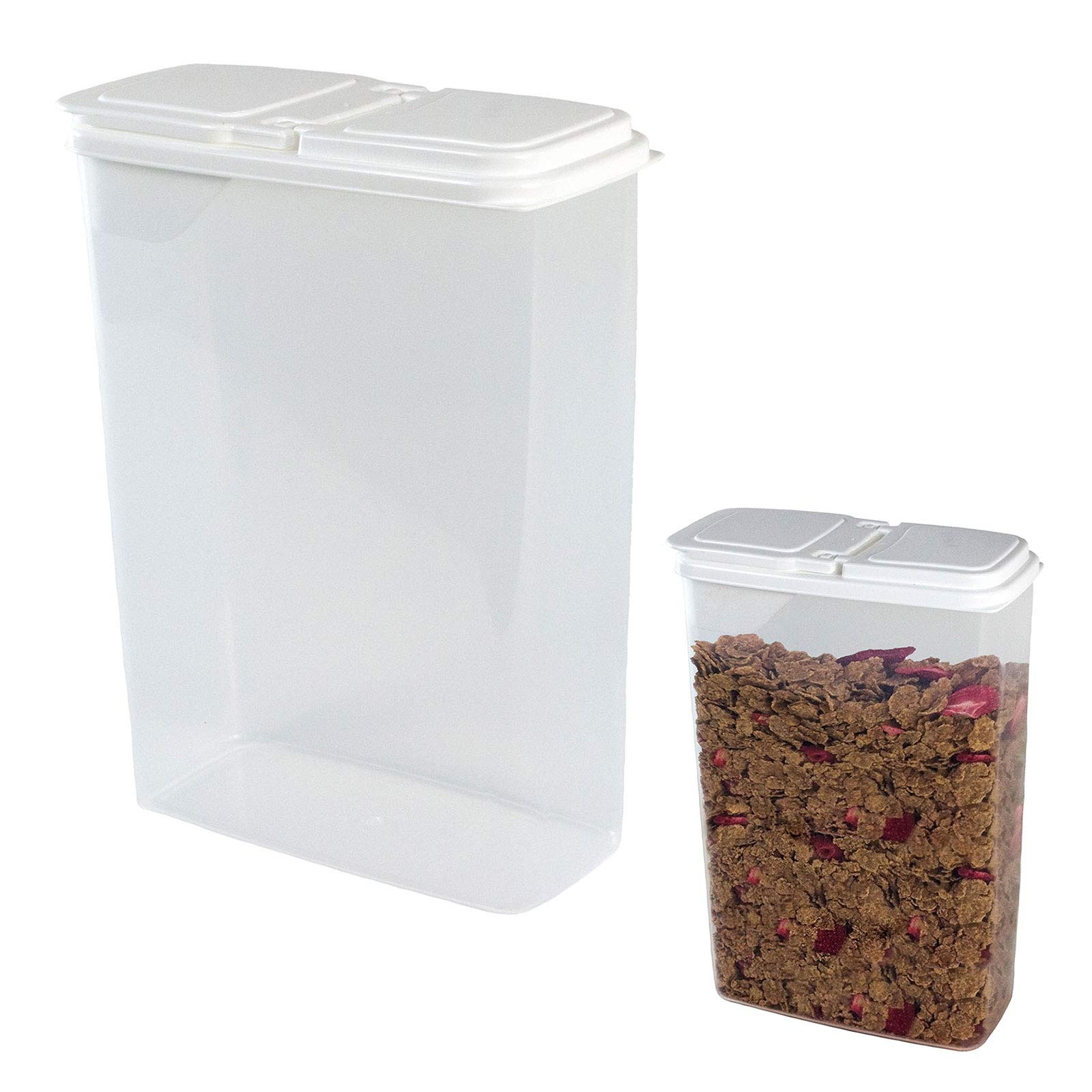4 Quart Airtight Food Storage Container with Flip Top Lid - Perfect for Cereal, Snacks, Dry Goods | Ideal for Kitchen Pantry Organization & Bulk Food Dispensing