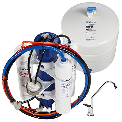 Home Master TM Undersink Reverse Osmosis Water Filtration System - White | High-Efficiency RO System for Clean Drinking Water | Perfect for Kitchen, Office & RV Use