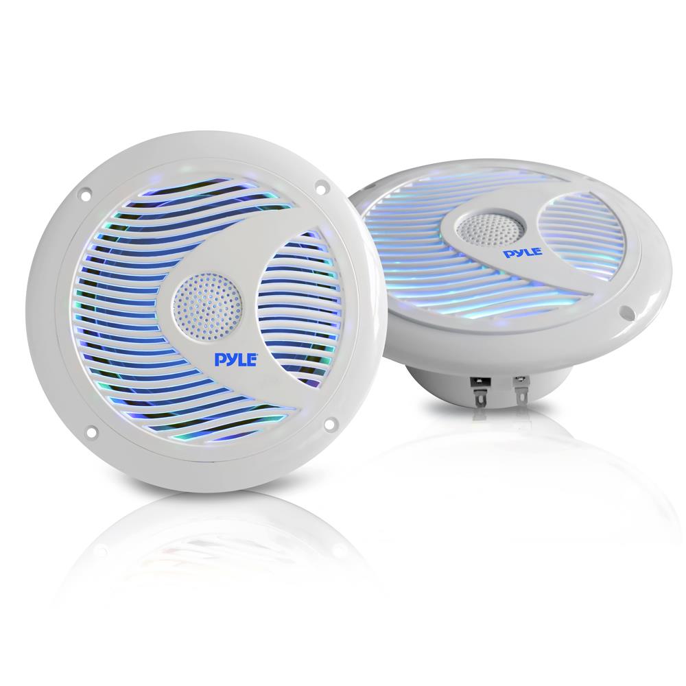 6.5 Inch Waterproof Marine LED Speakers - High-Quality Boat Audio System for Outdoor, Marine, and Off-Road Vehicles