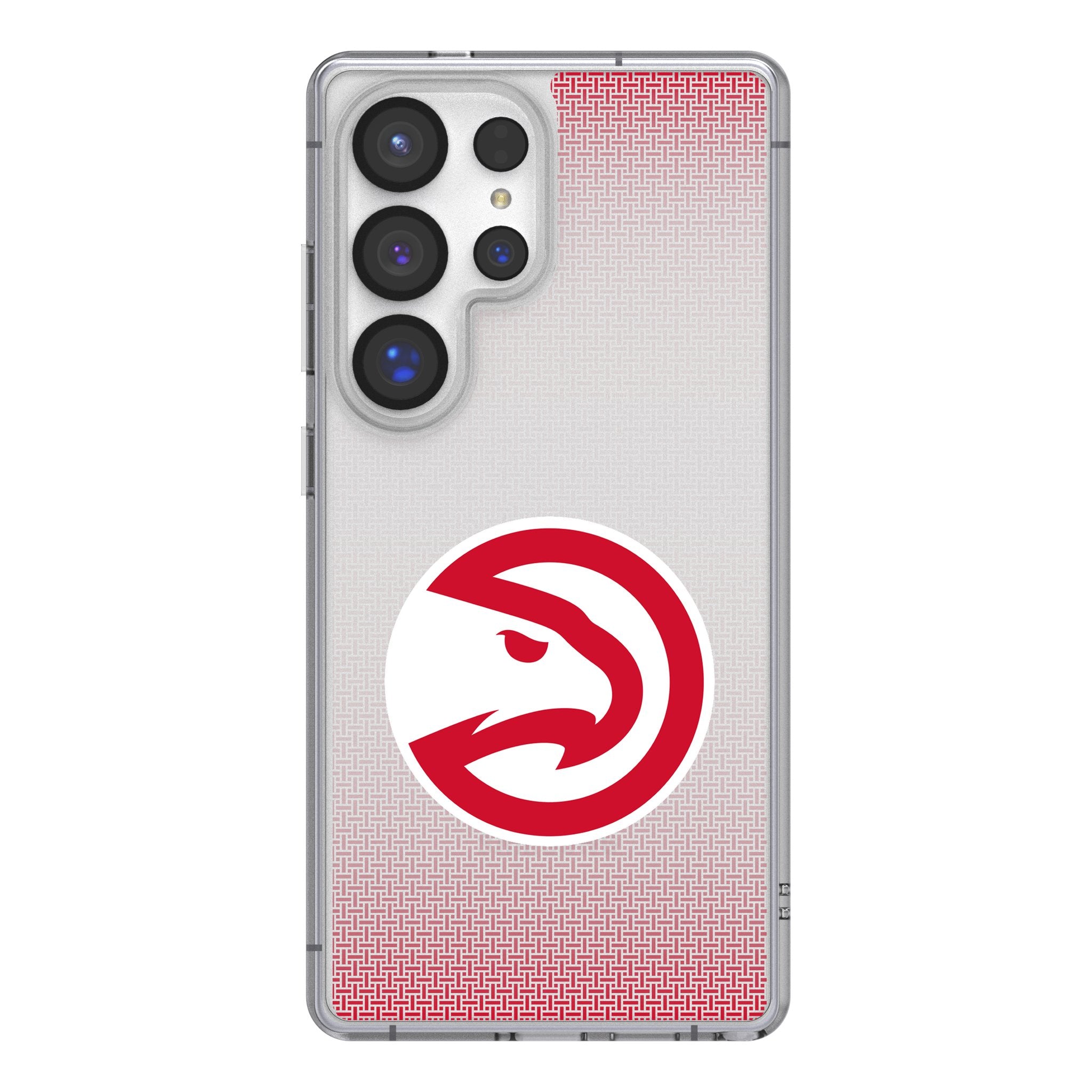 Atlanta Hawks Clear Linen Phone Case for Samsung Galaxy S21 S20 S10 - Durable Protective Cover for Basketball Fans - Perfect for Games, Travel & Everyday Use