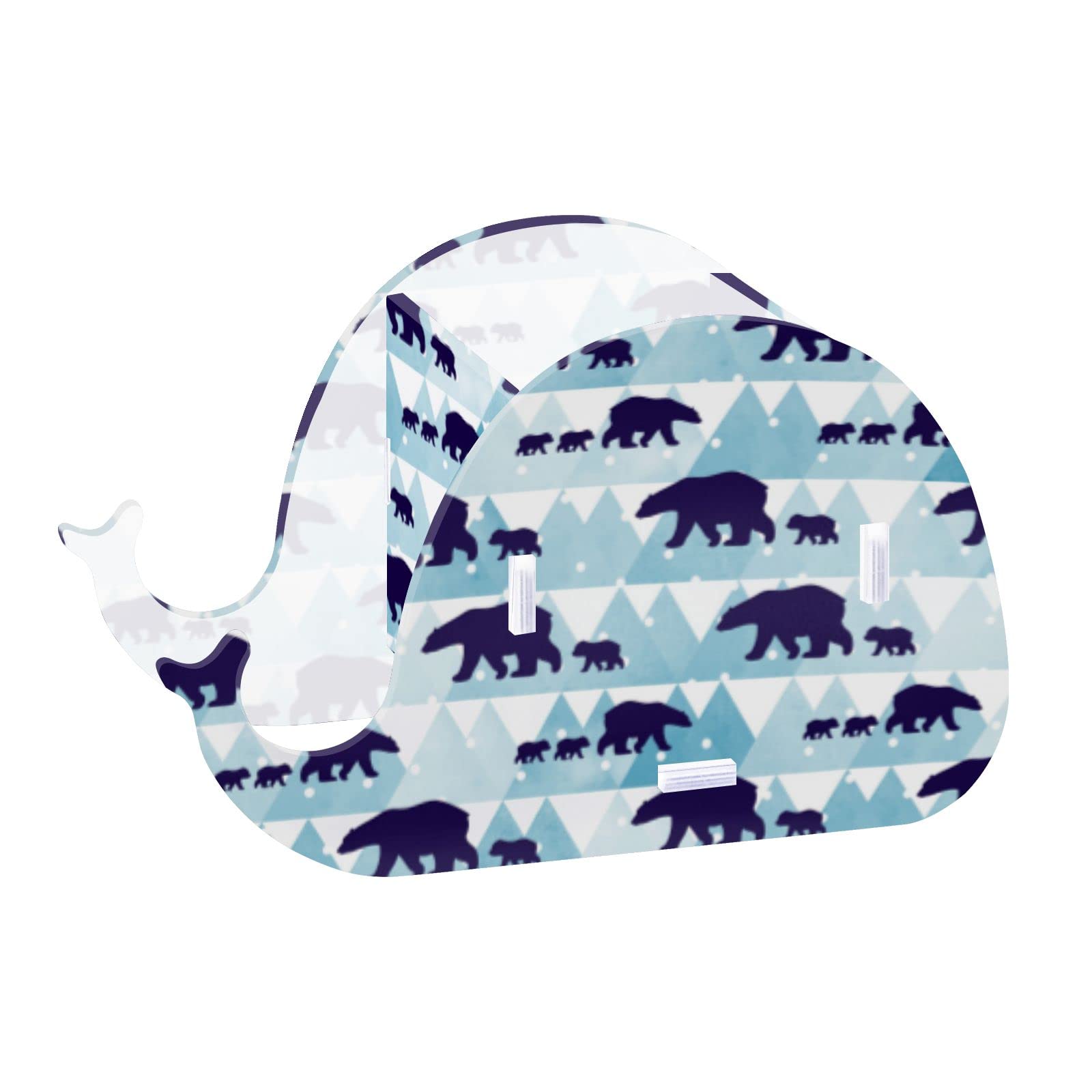 Caikeny Polar Bear Pencil Holder with Phone Stand - Multifunctional Desk Organizer for School, Office & Home Decor - Perfect for Organizing Pens, Storing Small Items, and Holding Your Phone