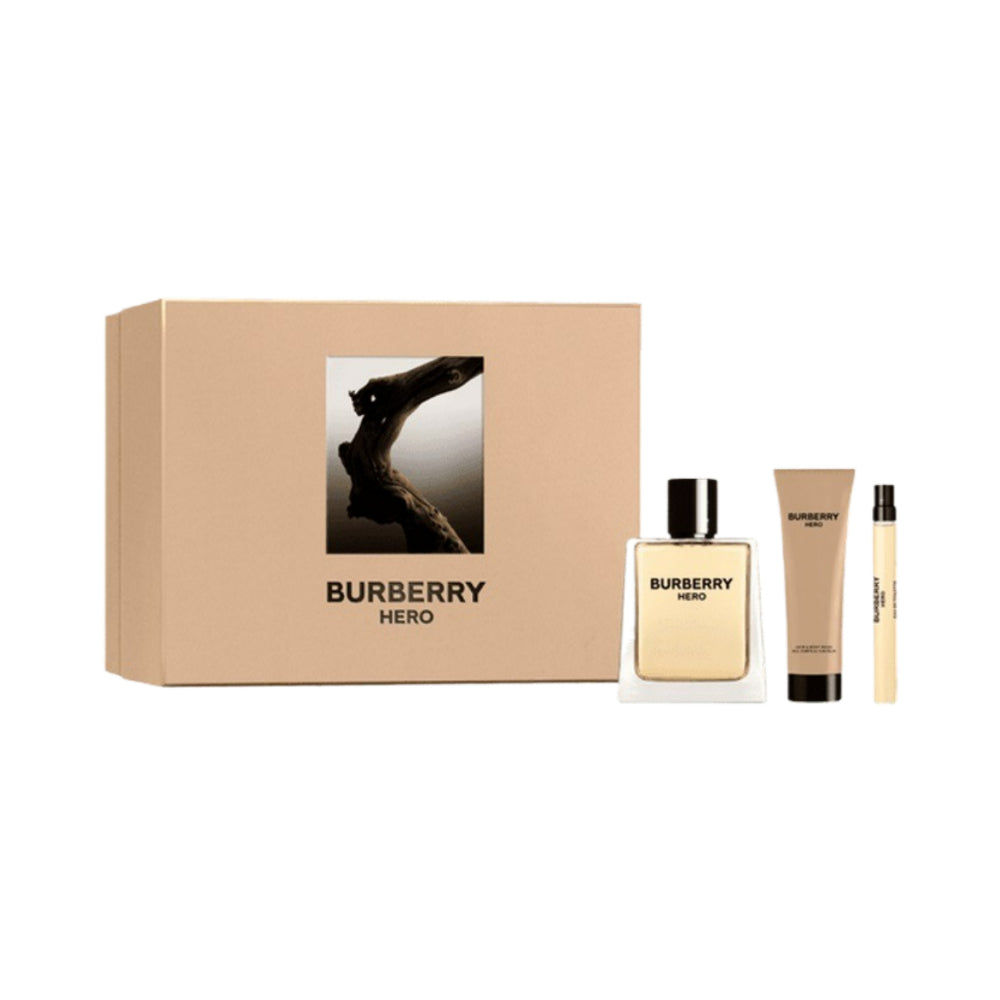 Hero Man 3 Piece Eau De Toilette Set - 100ml Perfume Spray for Men | Long Lasting Cologne Gift Set for Daily Wear, Date Night & Special Occasions