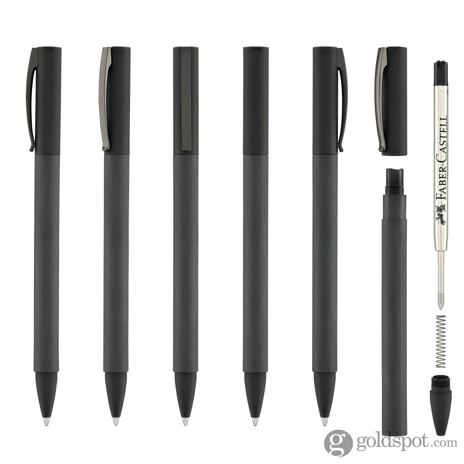 Faber-Castell Ambition Premium All-Black Ballpoint Pen - Smooth Writing for Office, School & Business Gifts