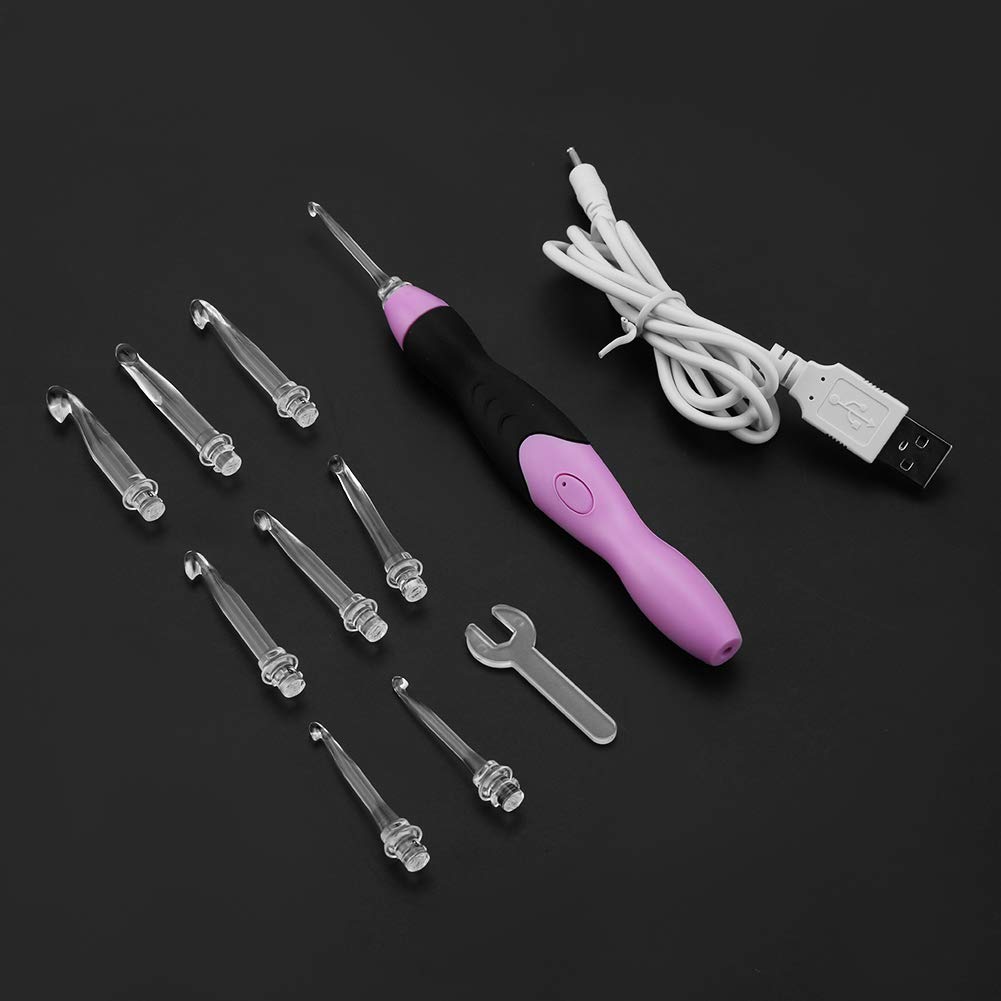 9 in 1 Crochet Hooks Set - Ergonomic Knitting Needles for Beginners & Adults - Perfect for Yarn Weaving, DIY Crafts & Handmade Projects (Ideal for Scarves, Hats & Home Decor)