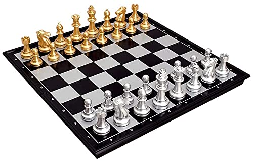 Premium Magnetic Chess Set for Adults & Kids - Large Folding Travel Chess Board with Unique Design - Perfect for Home, Office, Travel & Gifts - International Standard Chess Game for All Ages (X-Large Size)