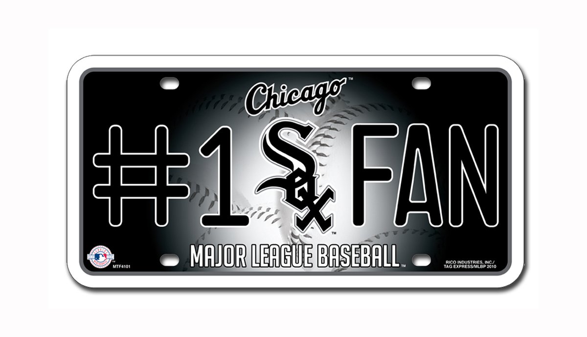 Rico MLB #1 Fan Metal Auto Tag - Premium Car License Plate Frame for Baseball Lovers - Perfect for Game Day Tailgating & Team Pride