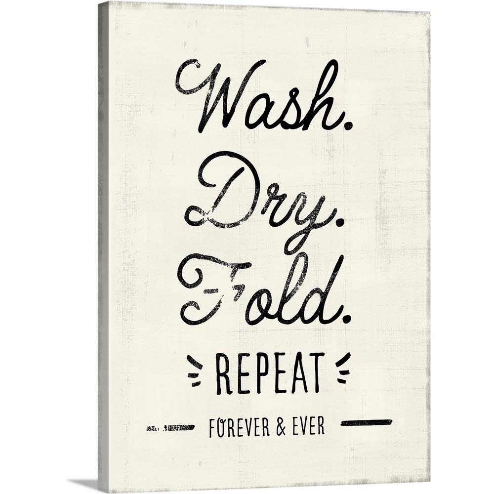 Laundry Room Canvas Wall Art Print - Modern Home Decor for Laundry Room, Bathroom & Kitchen - Perfect for Housewarming Gifts & Interior Design