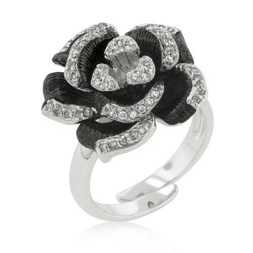 Elegant Two-Tone Floral Ring with Textured Petals - Perfect for Weddings, Parties & Everyday Wear | Boho Jewelry for Women