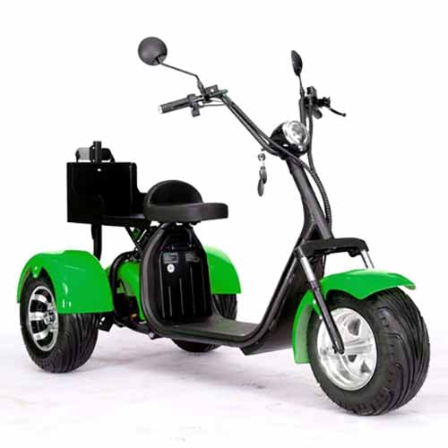 2000W 60V Electric Fat Tire Trike - 3 Wheel Scooter Moped Bike with Golf Rack, Similar to CityCoco Bike CT 3G - Perfect for Commuting, Golf Course Transport & Urban Adventure
