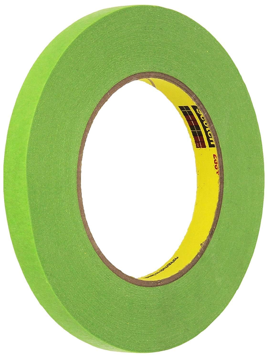 3M 233+ High-Performance Masking Tape - 12mm x 55m (48 Rolls/Case) - Professional Grade Painters Tape for Precise Edging, DIY Projects & Home Renovations