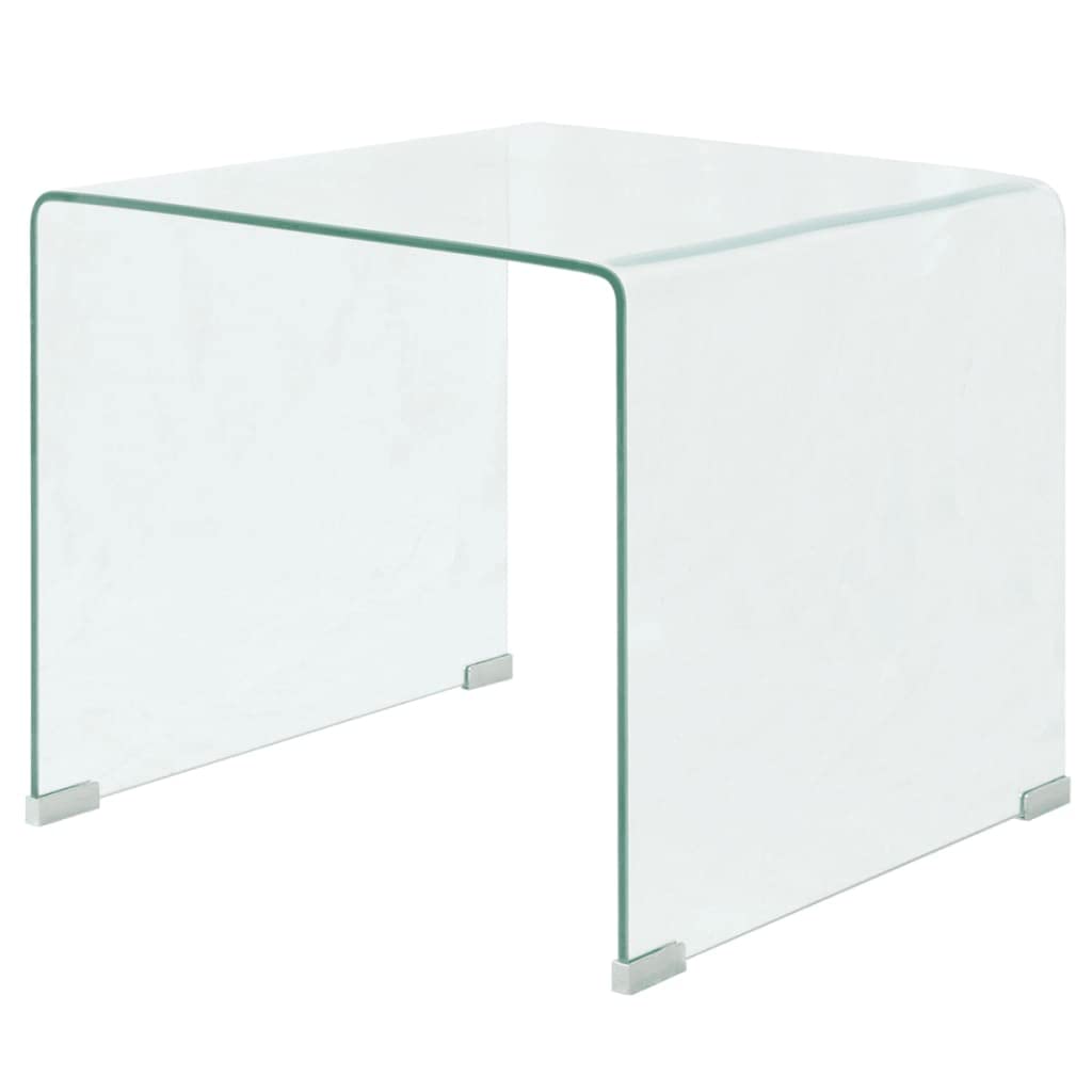 Modern Tempered Glass Coffee Table - 19.5