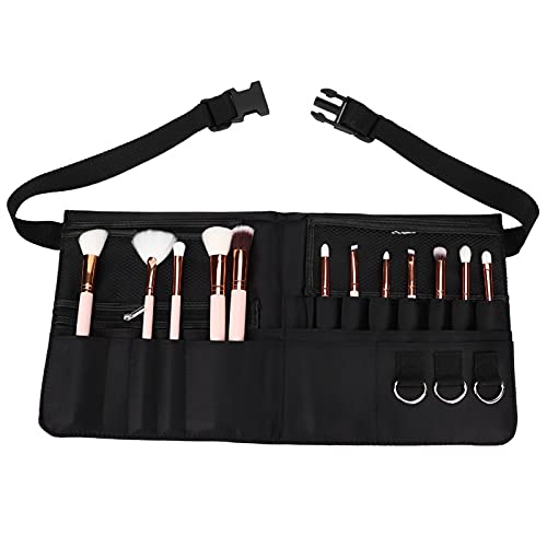 Professional 8-Slot Makeup Brush Case Waist Bag - Portable Cosmetic Organizer for Men & Women - Perfect for Travel, Practice, and On-the-Go Makeup Application