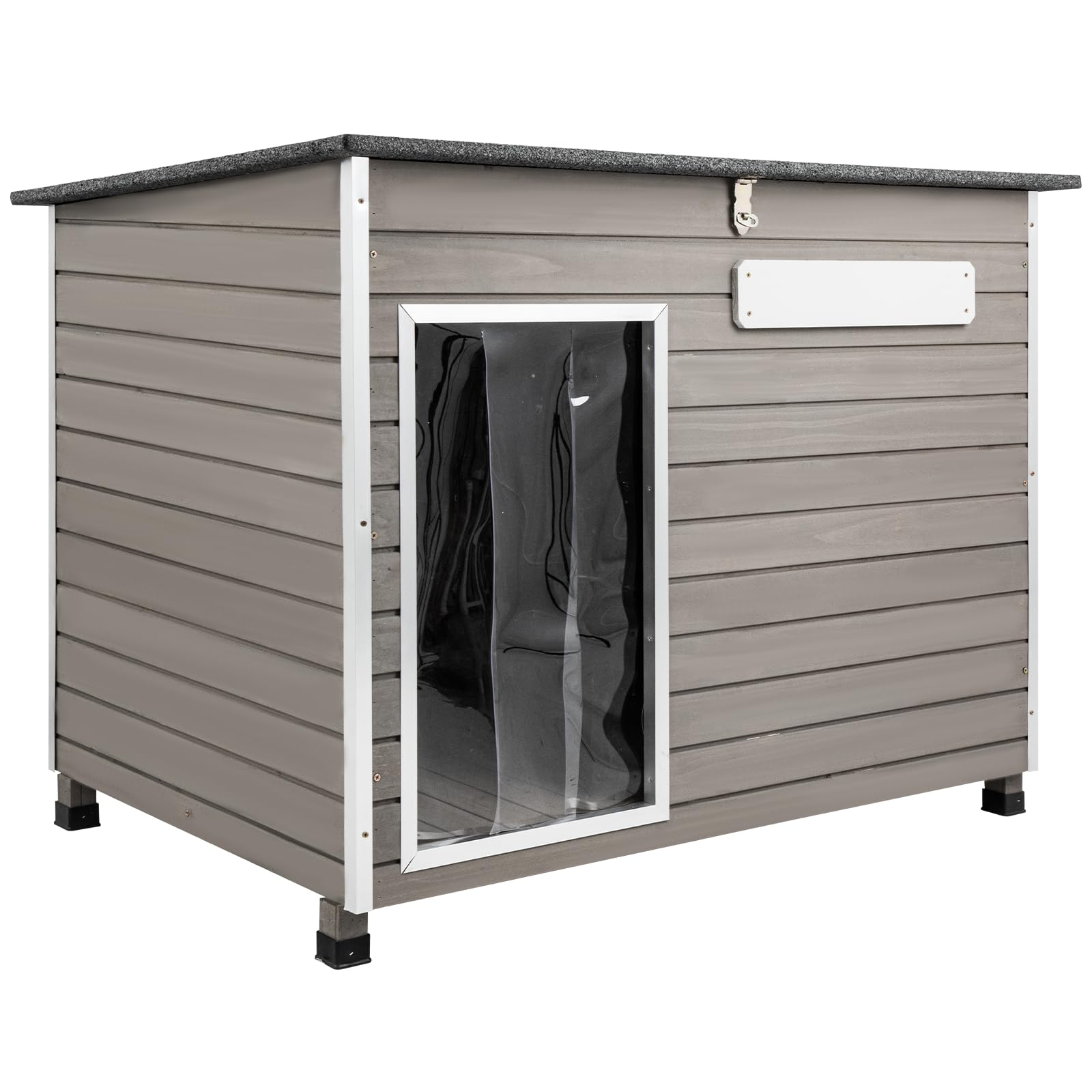 Outdoor & Indoor Wooden Dog House for Medium to Large Dogs - 43.6
