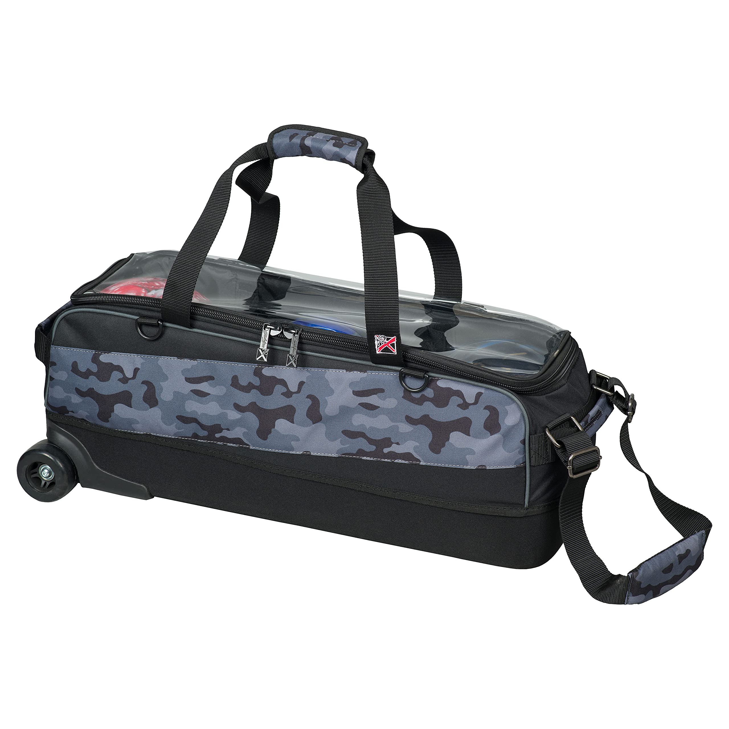 KR Strikeforce Dye Sublimation Slim Triple Tote Bag - Grey Camouflage for Tactical Gear, Range Accessories & Outdoor Adventures