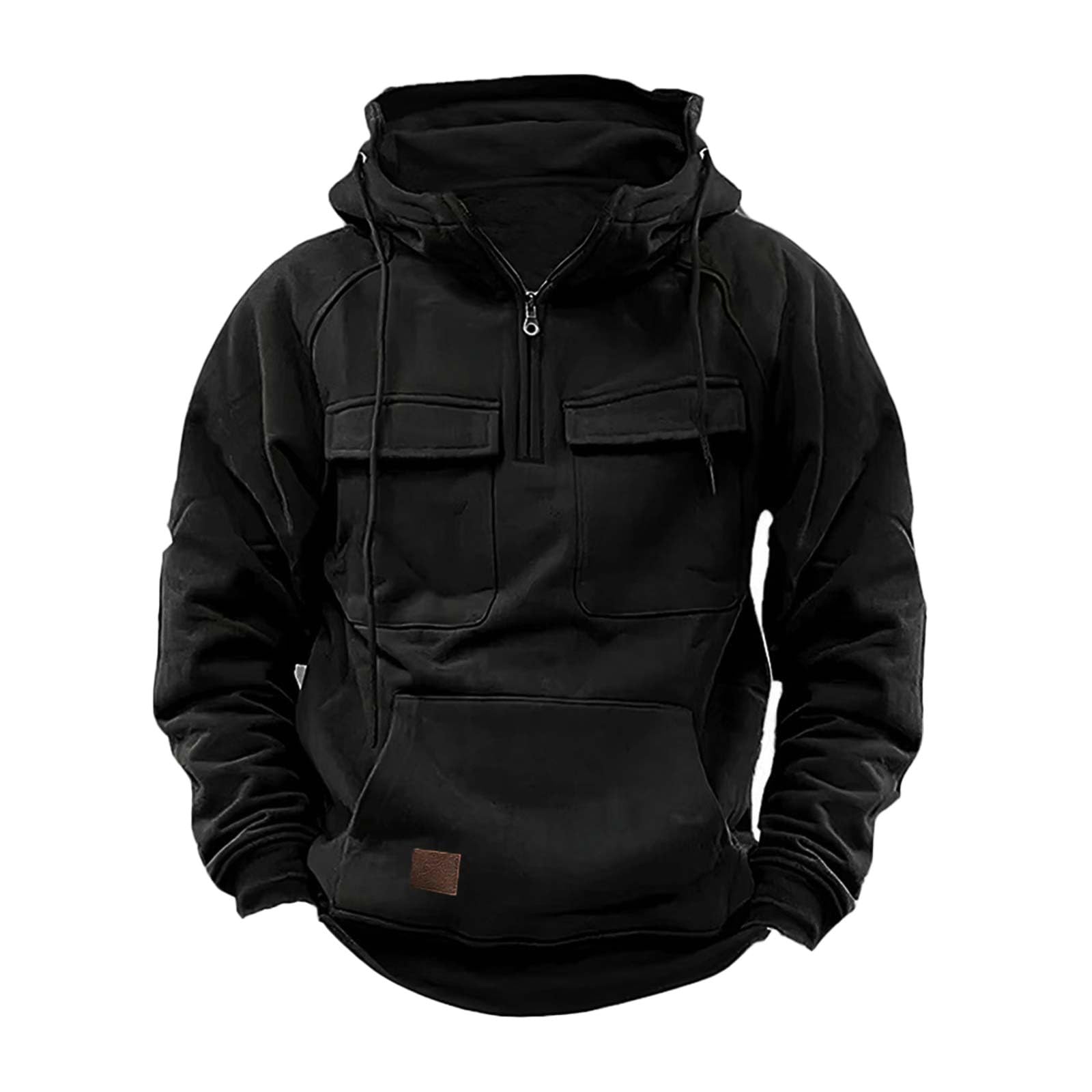 MRGIINRI Men's Tactical Zip Hoodie - Gym, Running & Outdoor Wear
